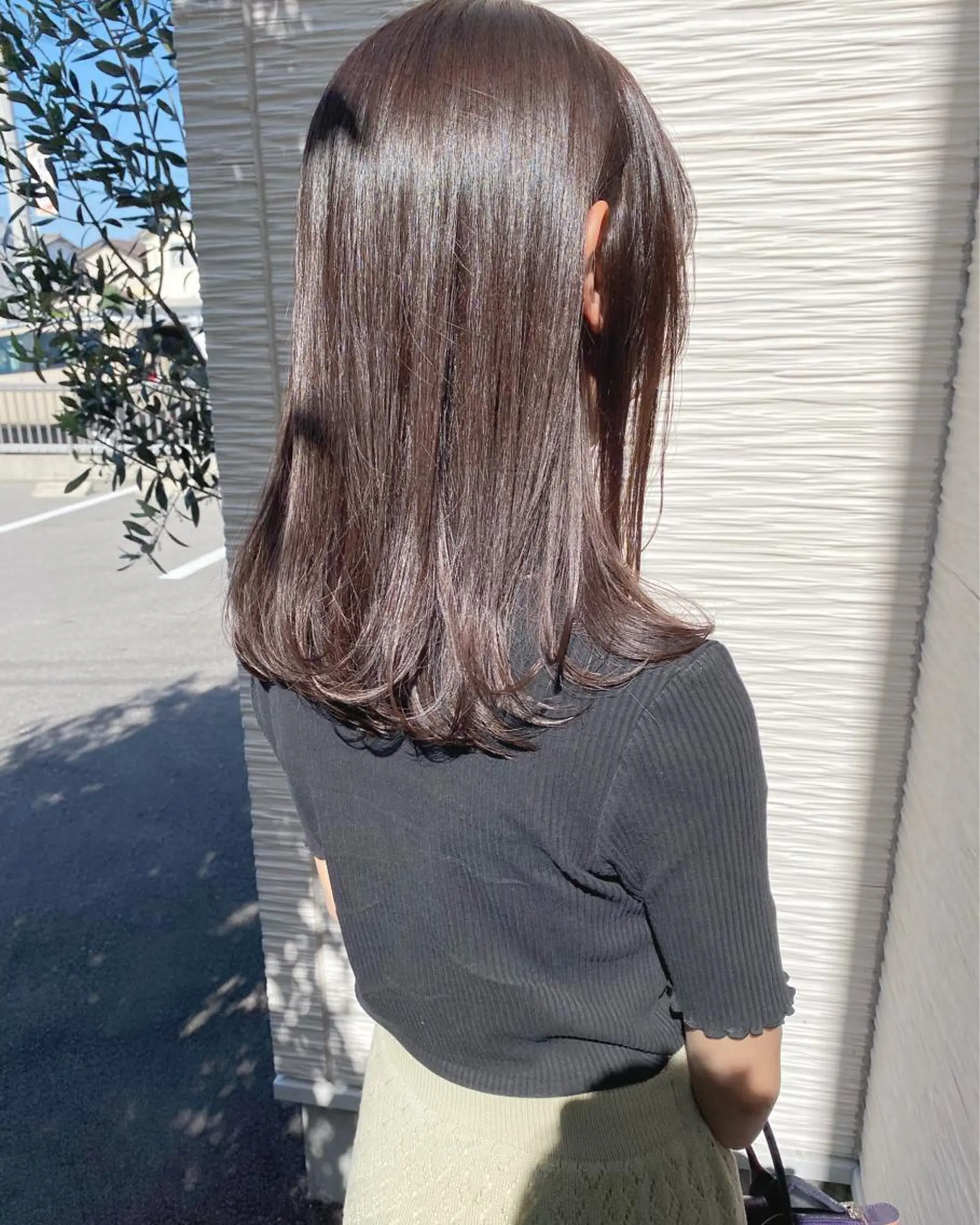 セミロング カラー ブラウンカラー 縮毛矯正 トリートメント 【浜松・豊橋】 ニシモトのヘアスタイル