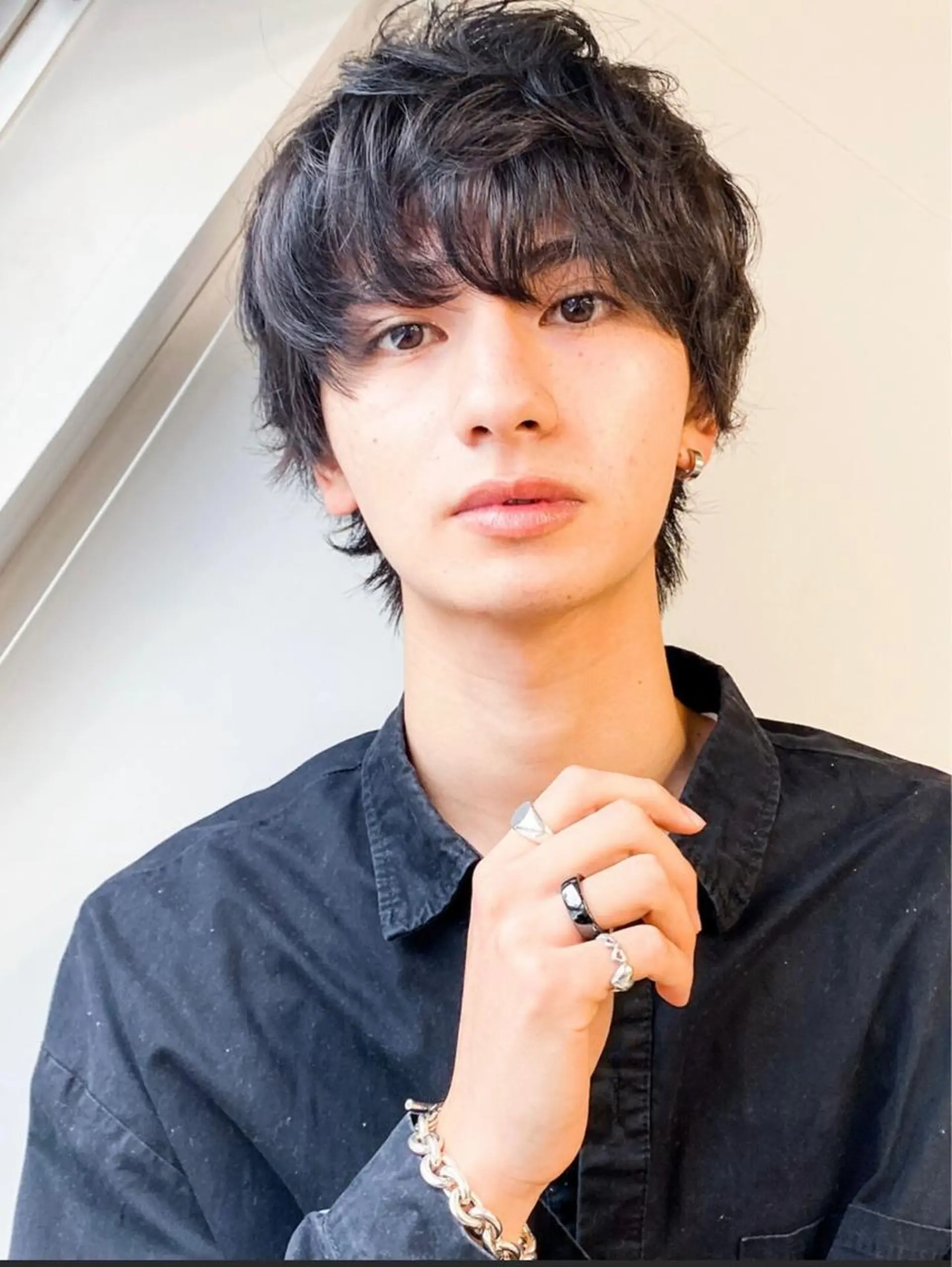 ショート メンズ カット パーマ 💎韓国風レイヤー/ 髪質改善💎藤咲僚汰のヘアスタイル