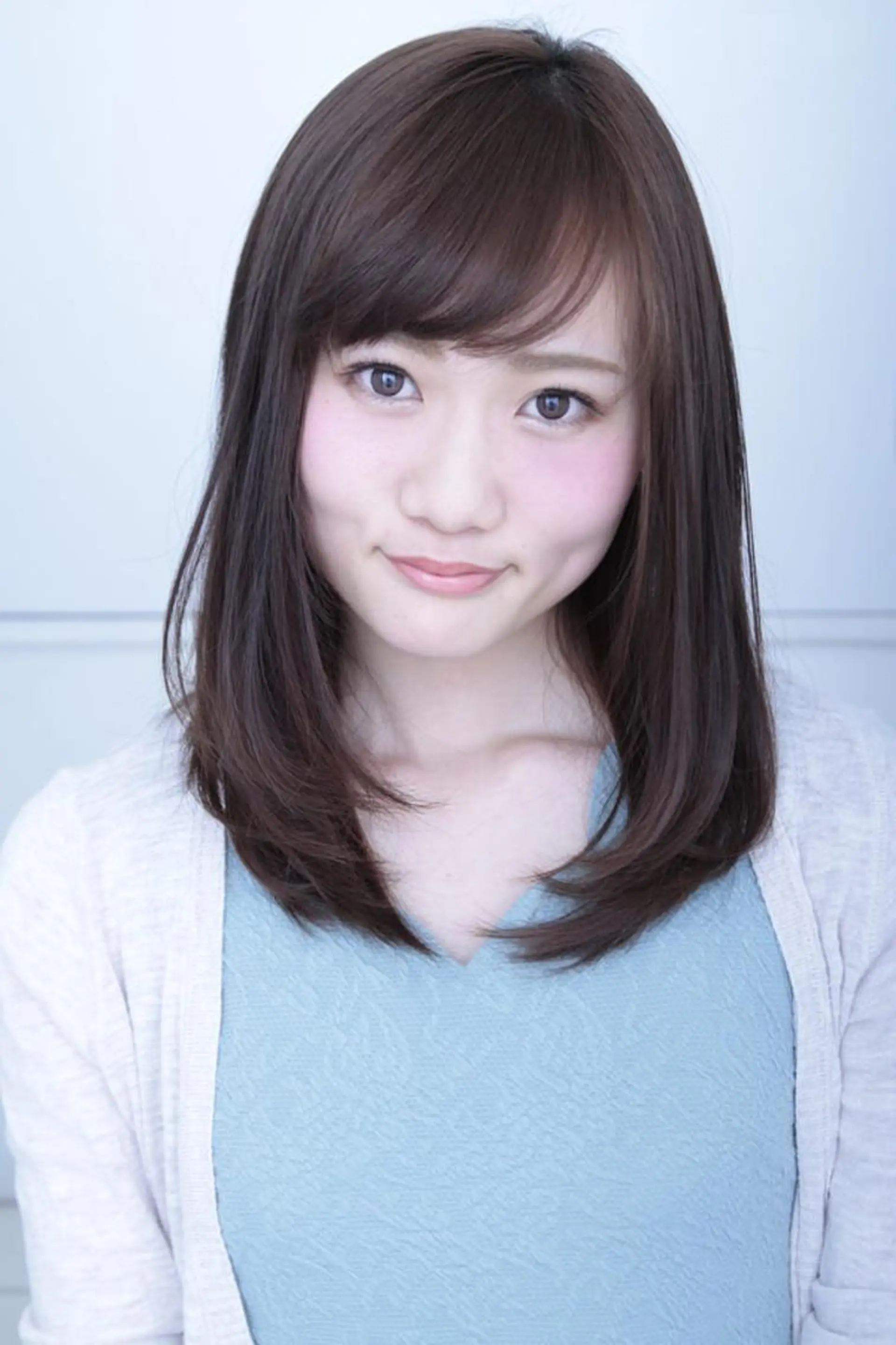 セミロング カット パーマ 北谷 拓之のヘアスタイル