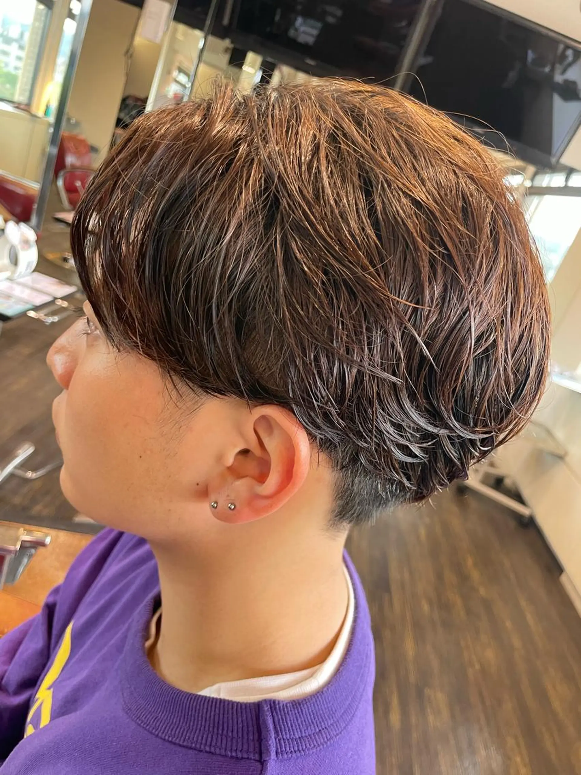 ショート パーマ ニュアンスパーマ カット パーマ 佐藤 綾郁のヘアスタイル