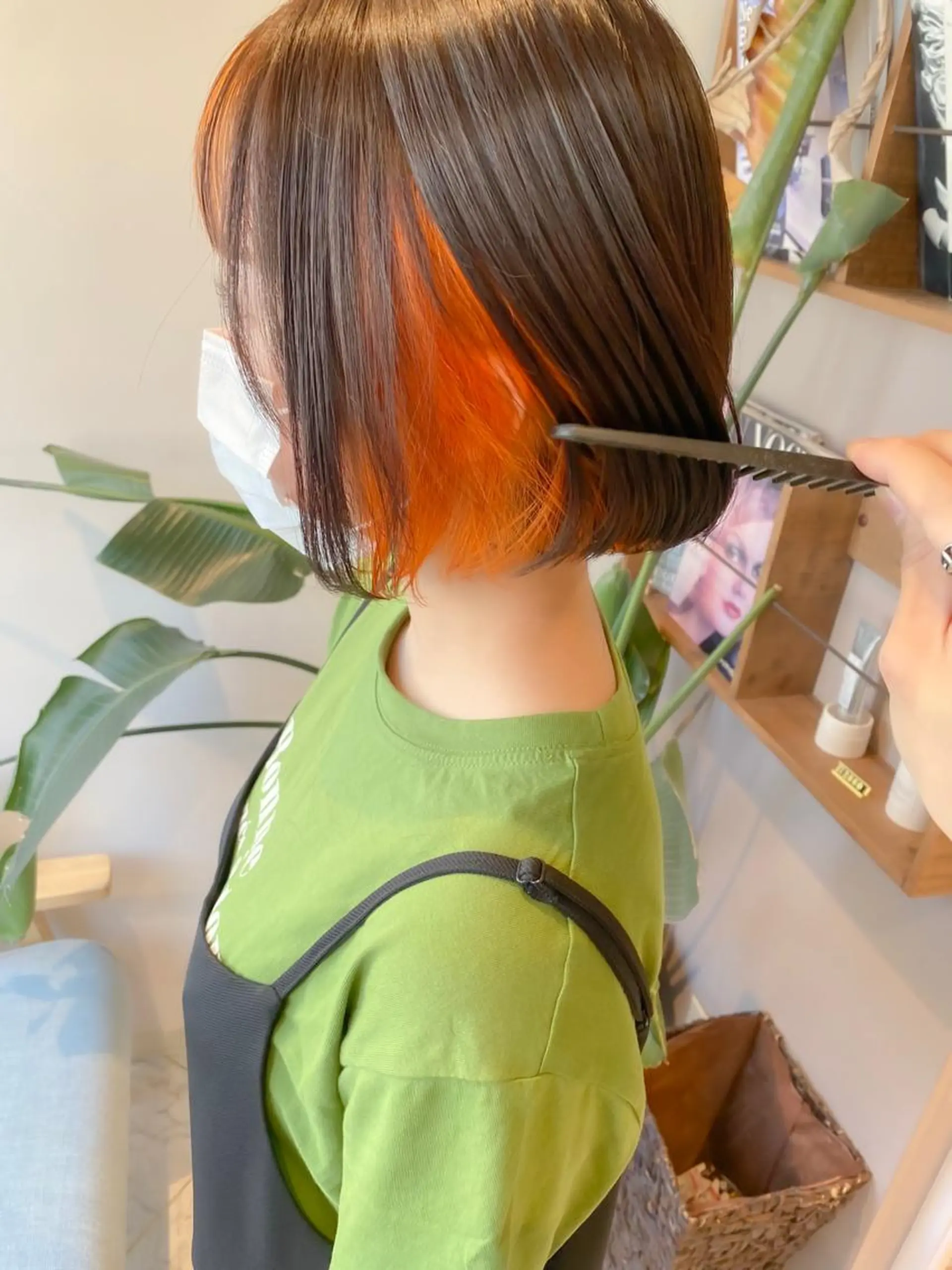 ショート カット ヘアカラー トリートメント ボブ韓国風レイヤー 錦糸町/畠中ケントのヘアスタイル