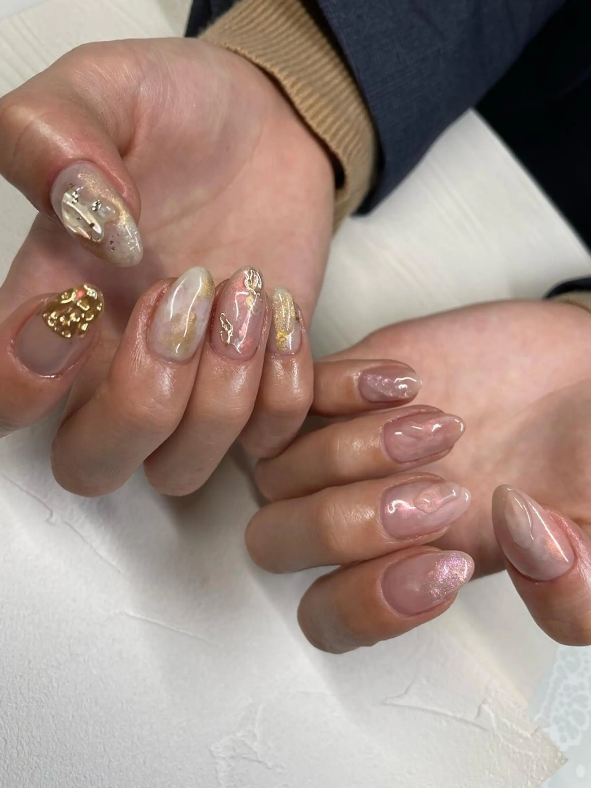 ロング カラー ヘアアレンジ キッズ ネイル マツエク・マツパ アイブロウ 福田 加奈のネイルデザイン