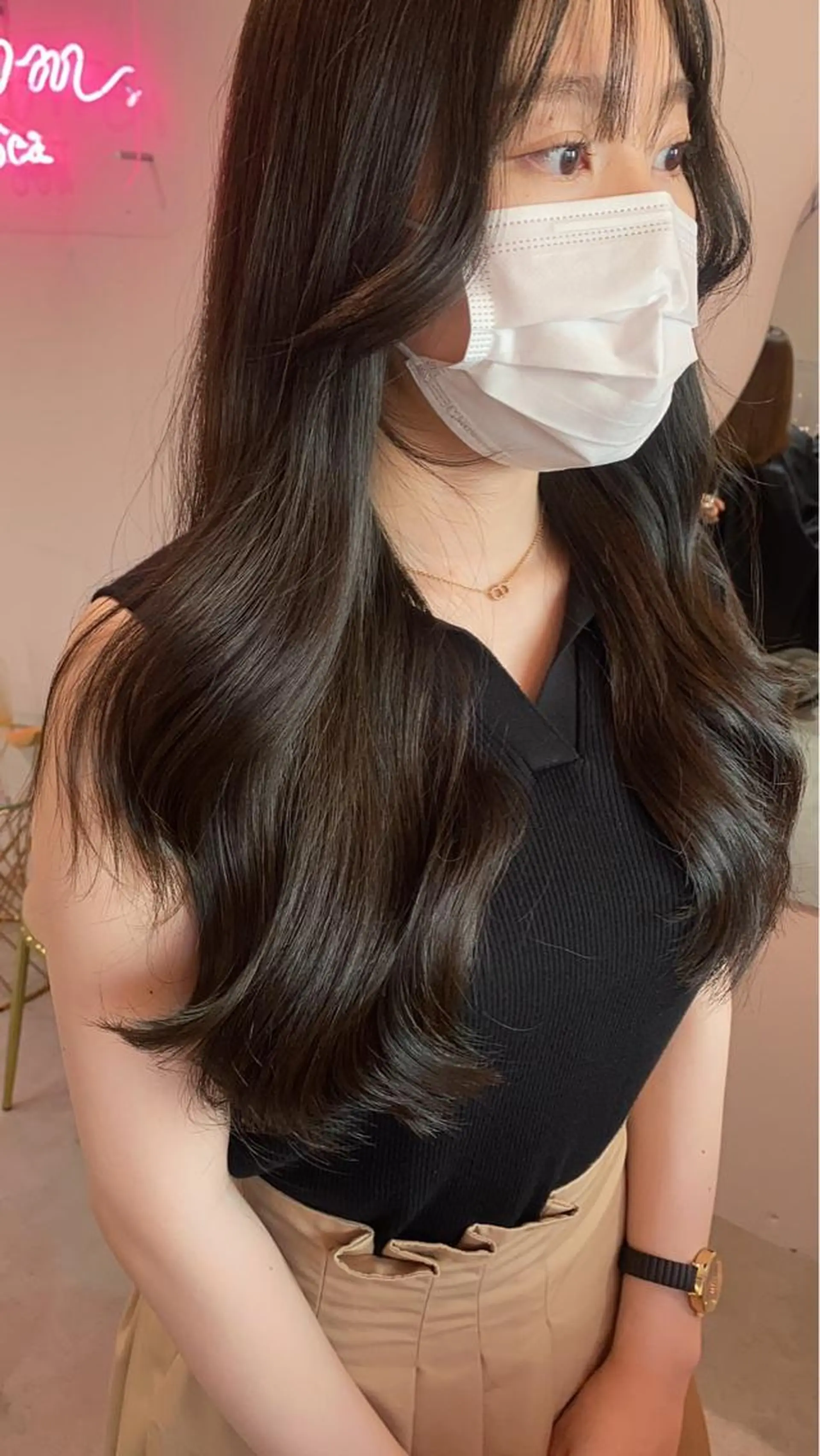 セミロング カラー カット ヘアカラー 髪質改善サロン Sea shinjuku 新宿南口【シー シンジュク】所属・髪質改善/韓国ヘア レイヤー/新宿/ロミのヘアスタイル