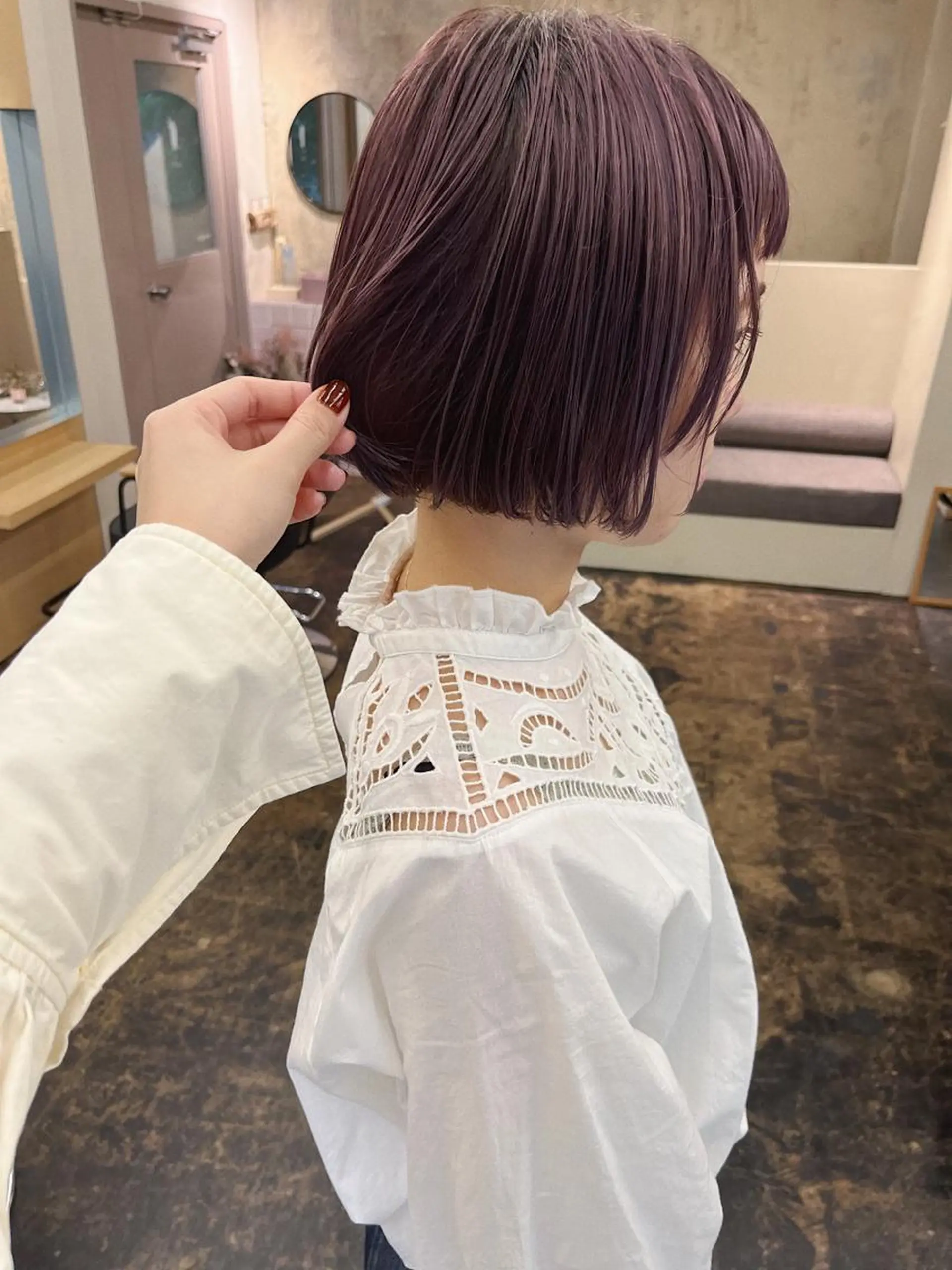 ショート 西山 紗耶香🪽 透明感カラー/ボブのヘアスタイル