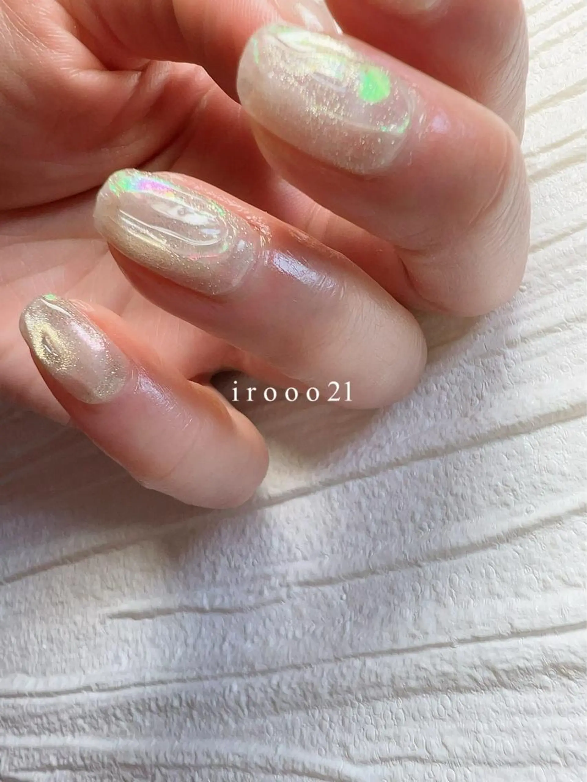 ネイル 氷ネイル・うるうるネイル ハンドネイル irooo 21のネイルデザイン