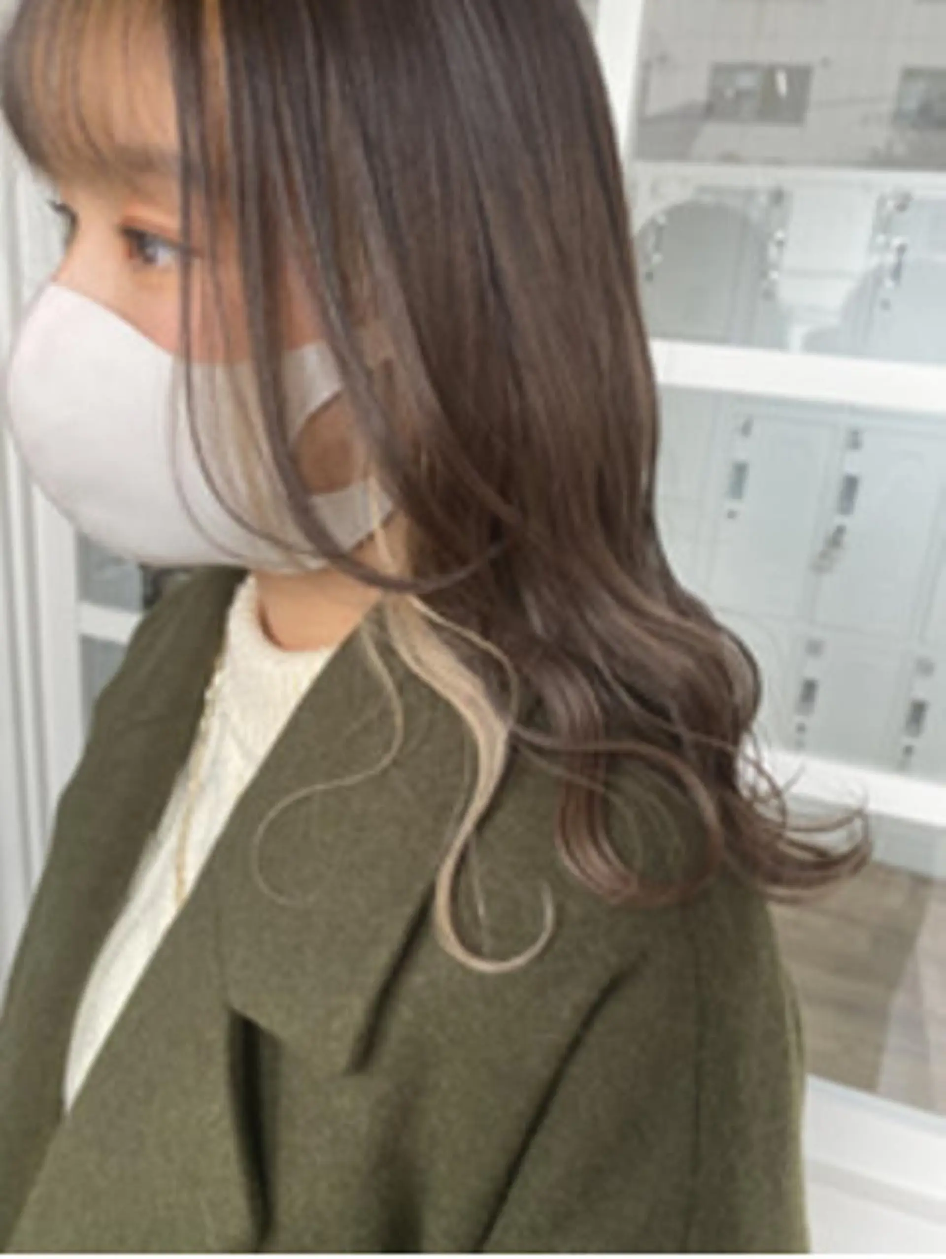 ロング ヘアアレンジ パーマ カラー アディクシーカラー ブリーチ ケアカラー 透明感カラー イヤリングカラー ヘアカラー トリートメント ヘアケア特化型サロン newi 梅田のヘアスタイル