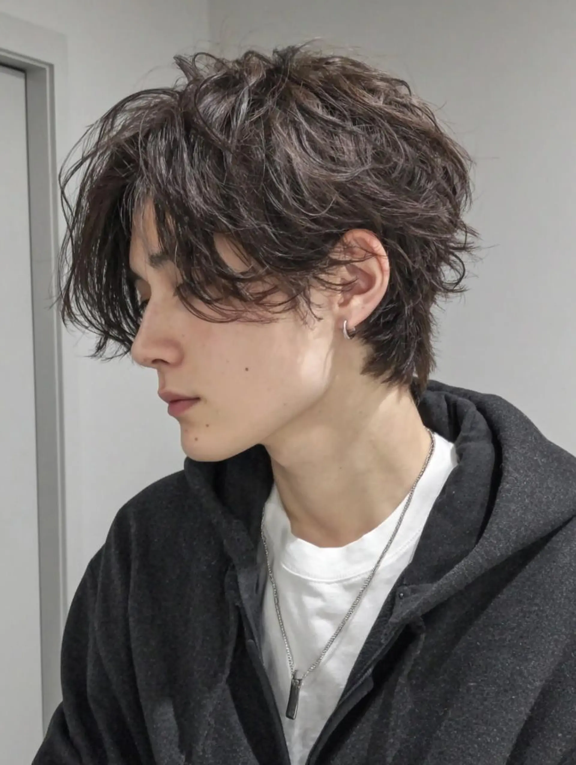 ショート パーマ メンズ メンズパーマ メンズウルフカット 小顔カット ウルフカット カット パーマ トリートメント 木澤 航のその他イメージ