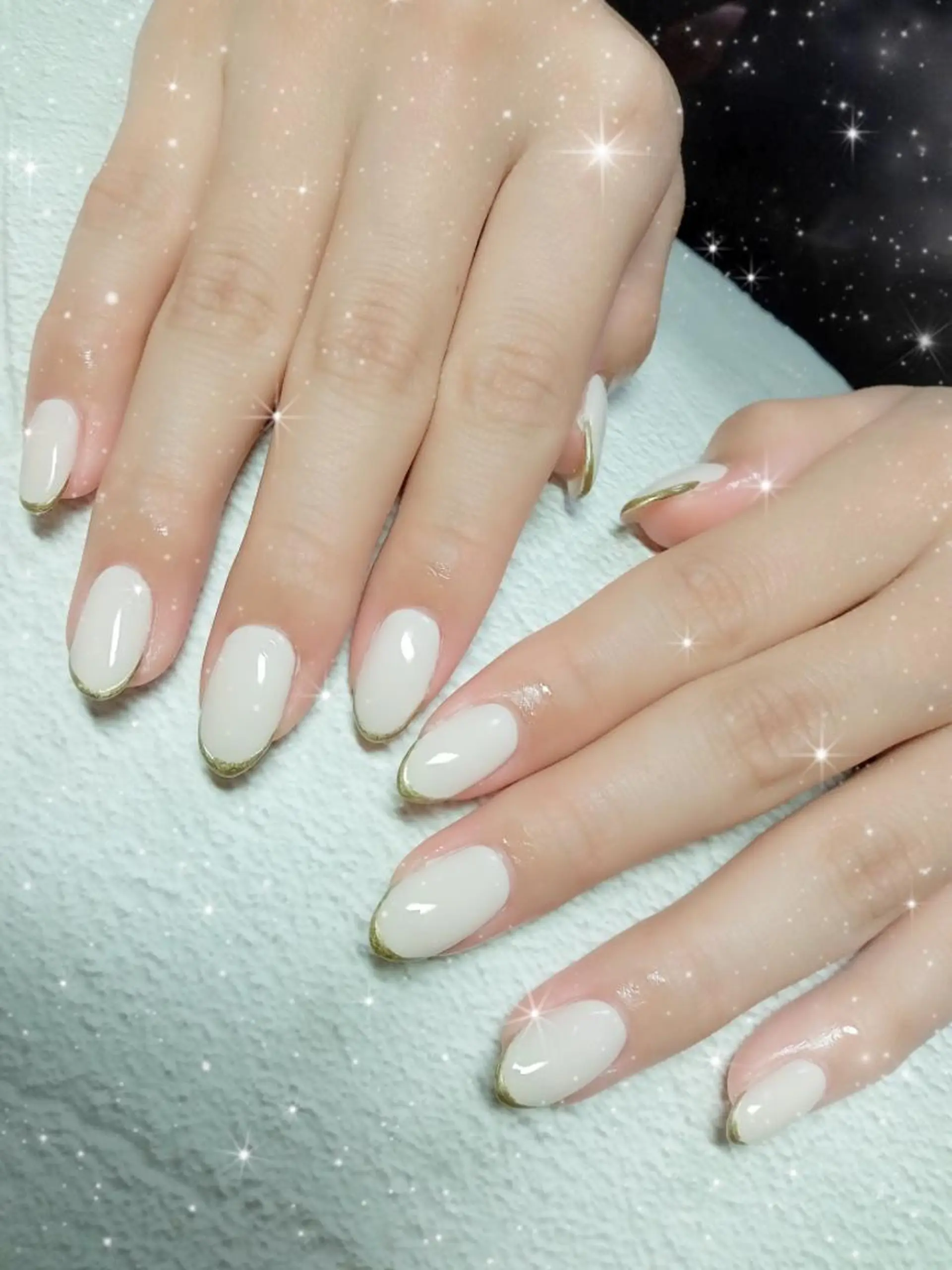 ネイル フレンチネイル キラキラネイル マグネットネイル ミラーネイル シンプルネイル flure de neige yukiのネイルデザイン