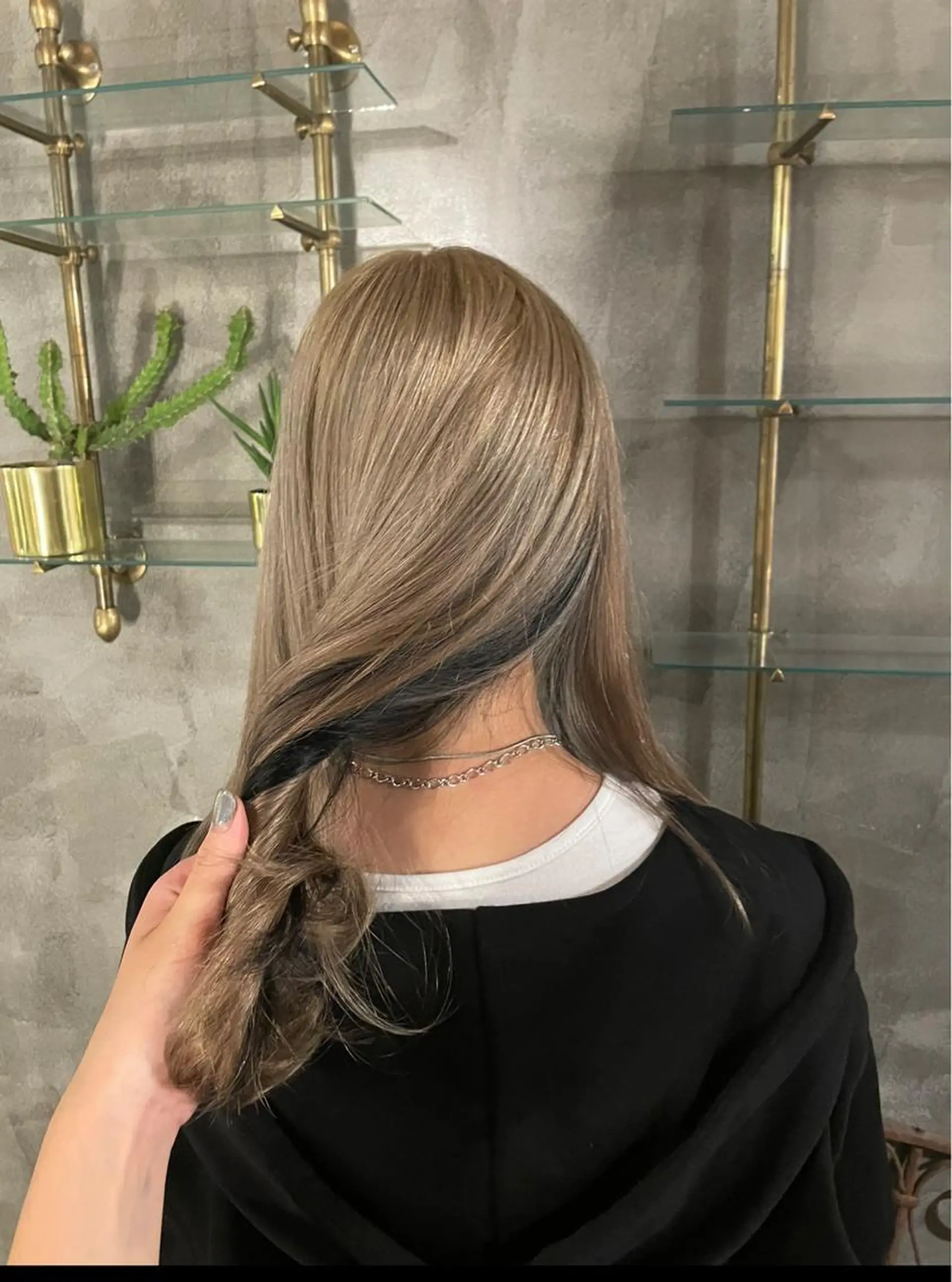 セミロング カラー カット ヘアカラー トリートメント 🦋透明感カラー /ケアブリーチ🦋のヘアスタイル
