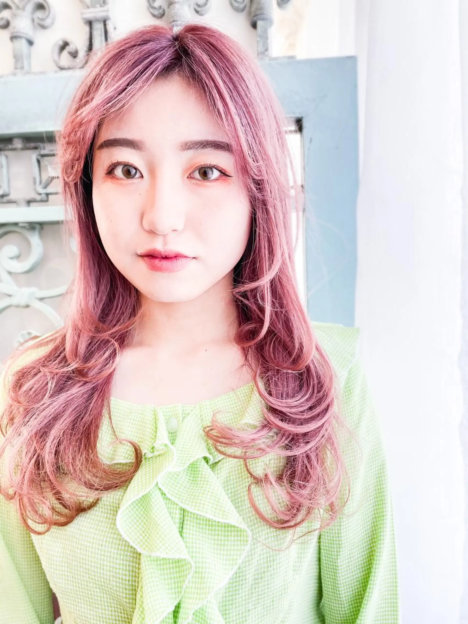 ロング カラー パーマ ヘアアレンジ メンズ 表参道Lise おおいしおりのヘアスタイル