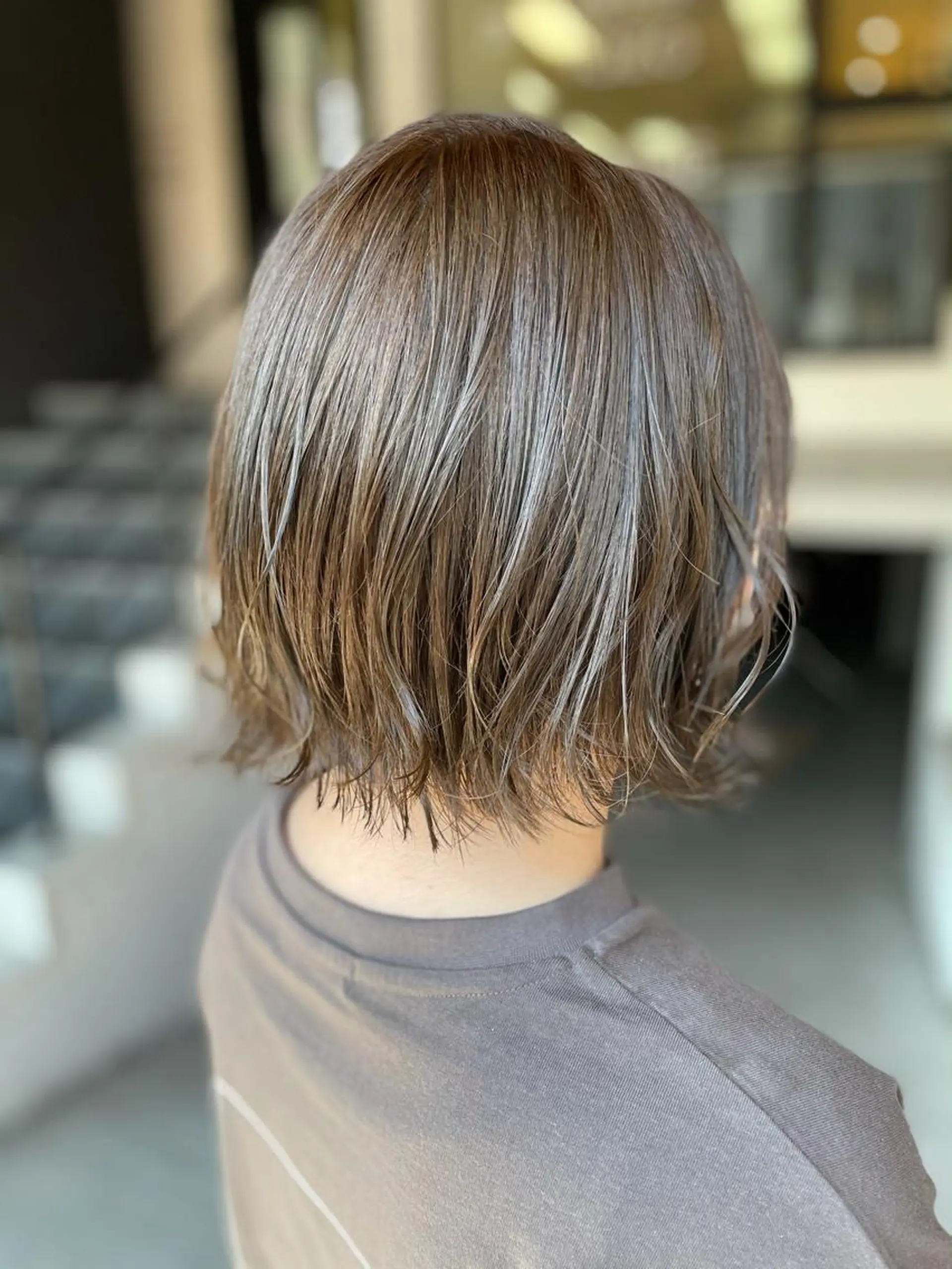 ミディアム カラー ベージュカラー カット ヘアカラー トリートメント IORI #韓国ヘア#髪質改善のヘアスタイル