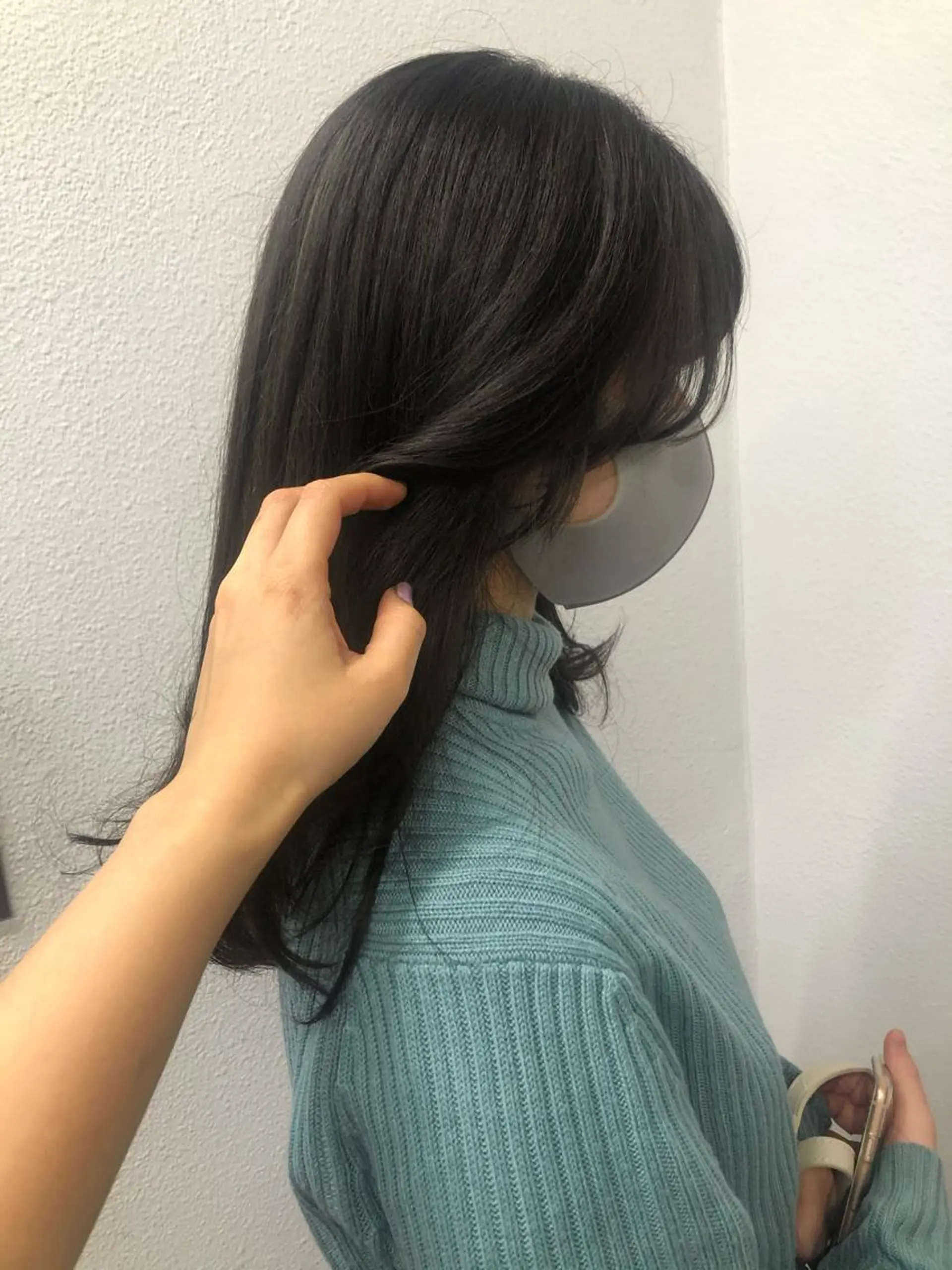 ロング 顔まわりレイヤー レイヤーカット 小顔カット レイヤーカット🎀 kanaのヘアスタイル