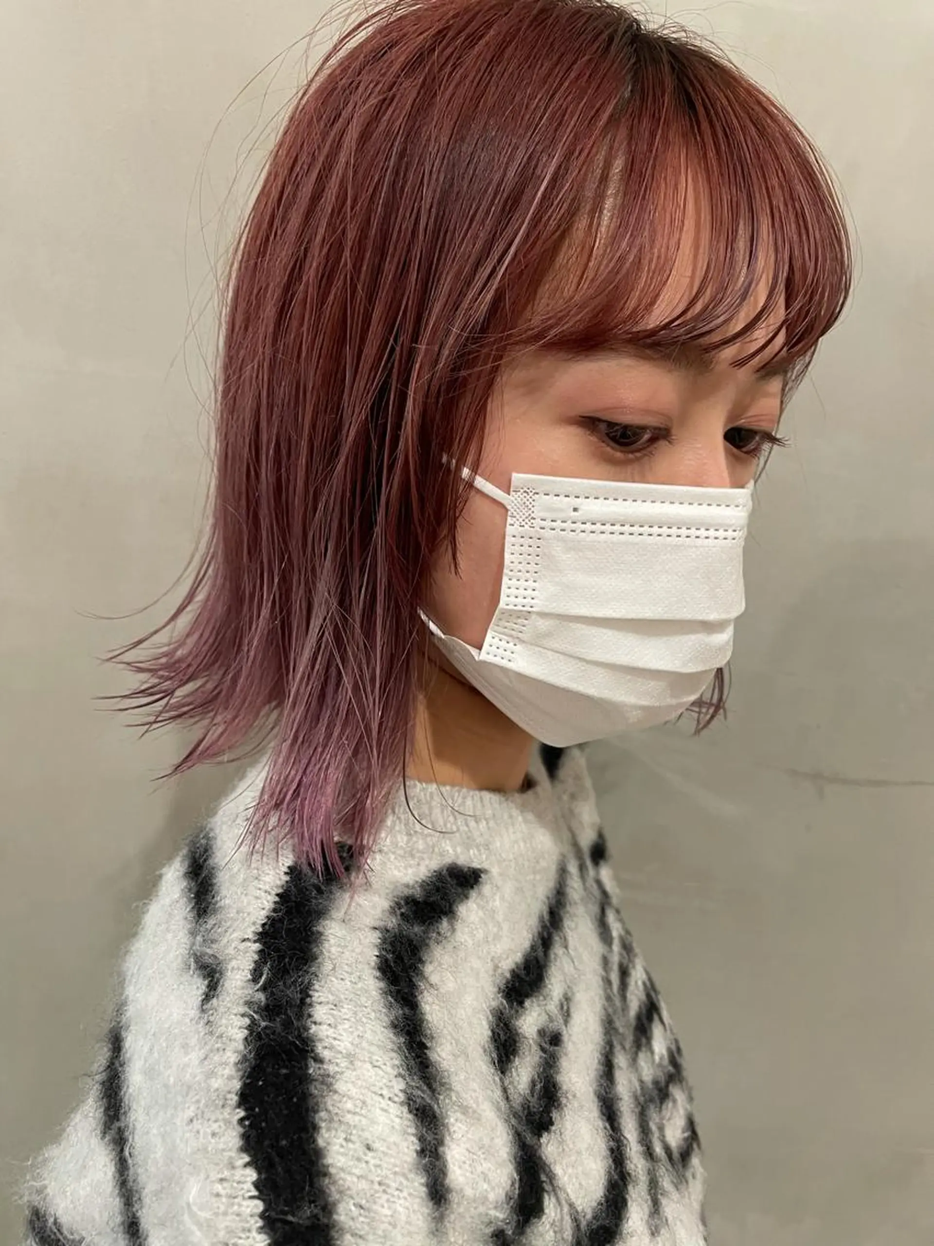 ミディアム カラー ヘアカラー トリートメント 優 作のヘアスタイル