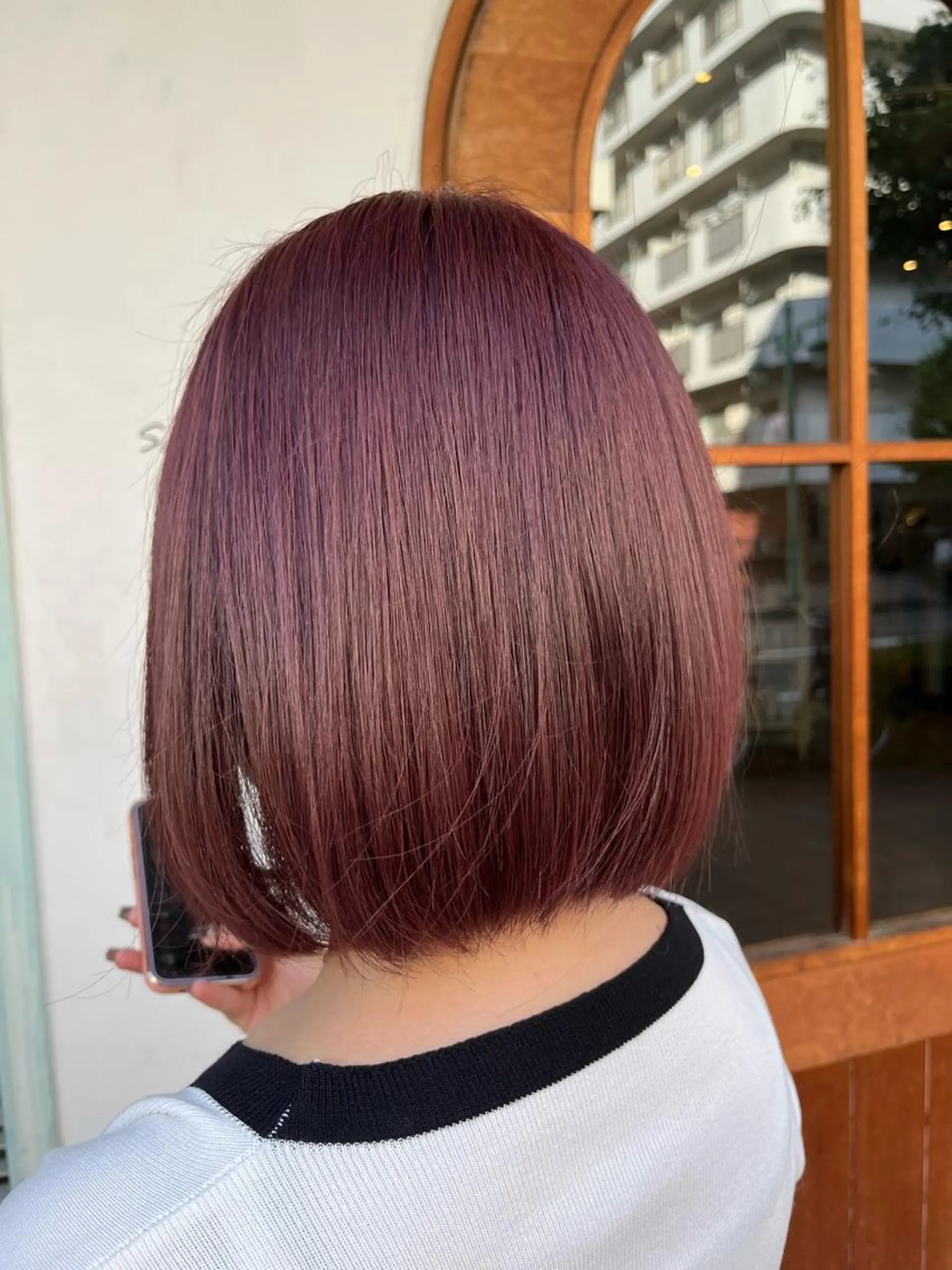 ミディアム カラー ヘアカラー たかしま あさひのヘアスタイル