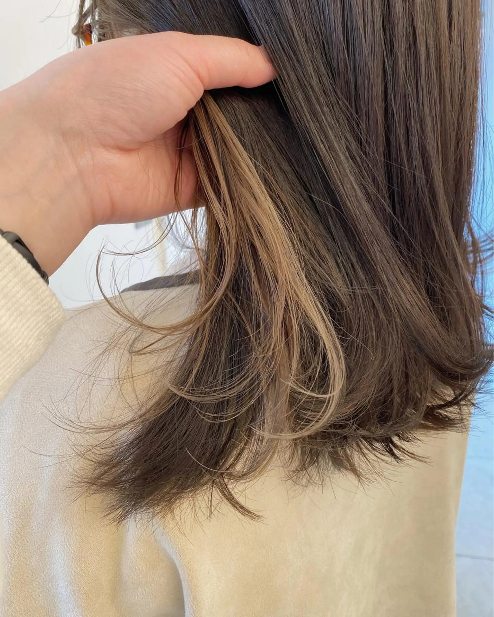 ミディアム SALOWIN下北No.R店所属・୨୧柔らかいカラー nozomi ୨୧のヘアスタイル