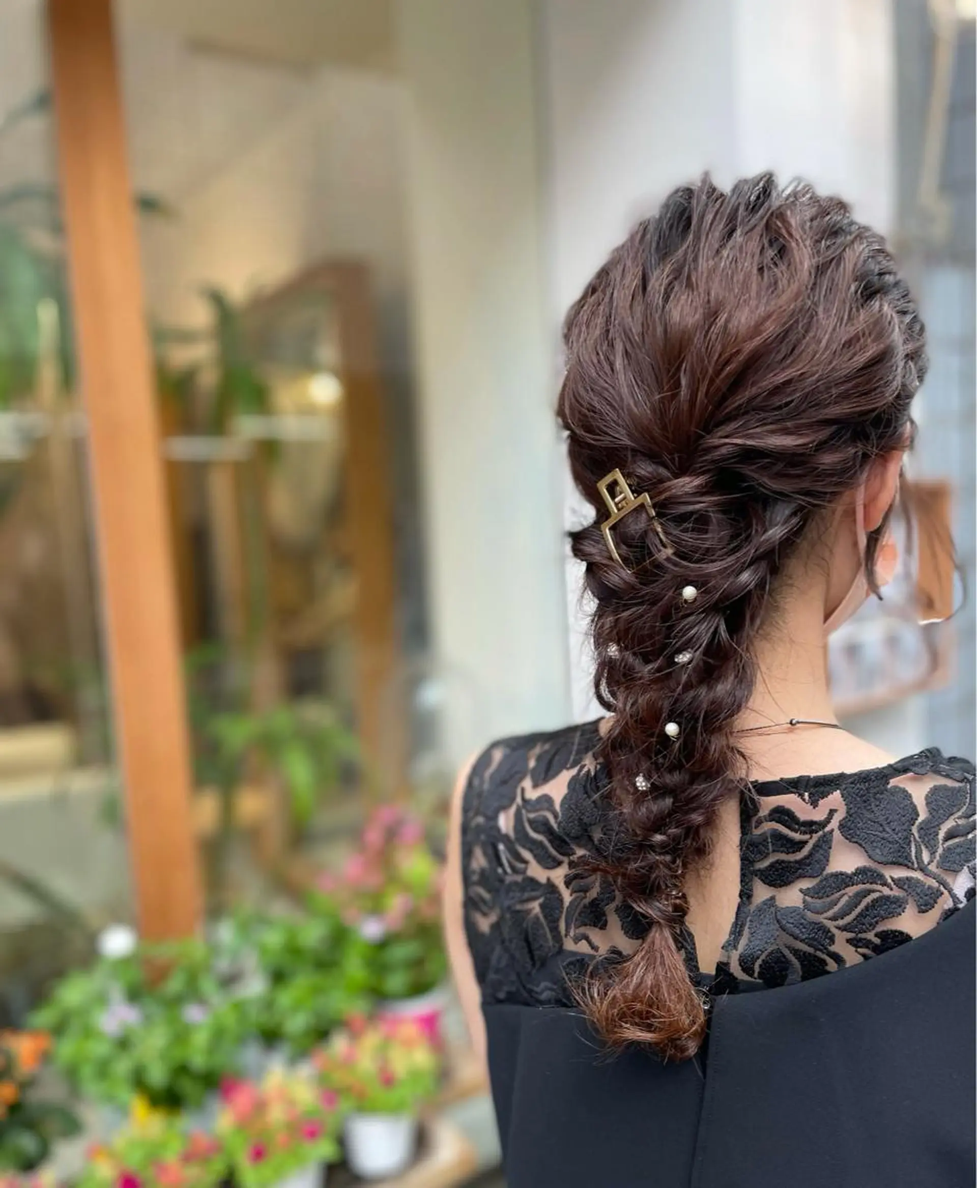 ヘアアレンジ ヘアセット 野間 ふみよのマツエク・マツパデザイン