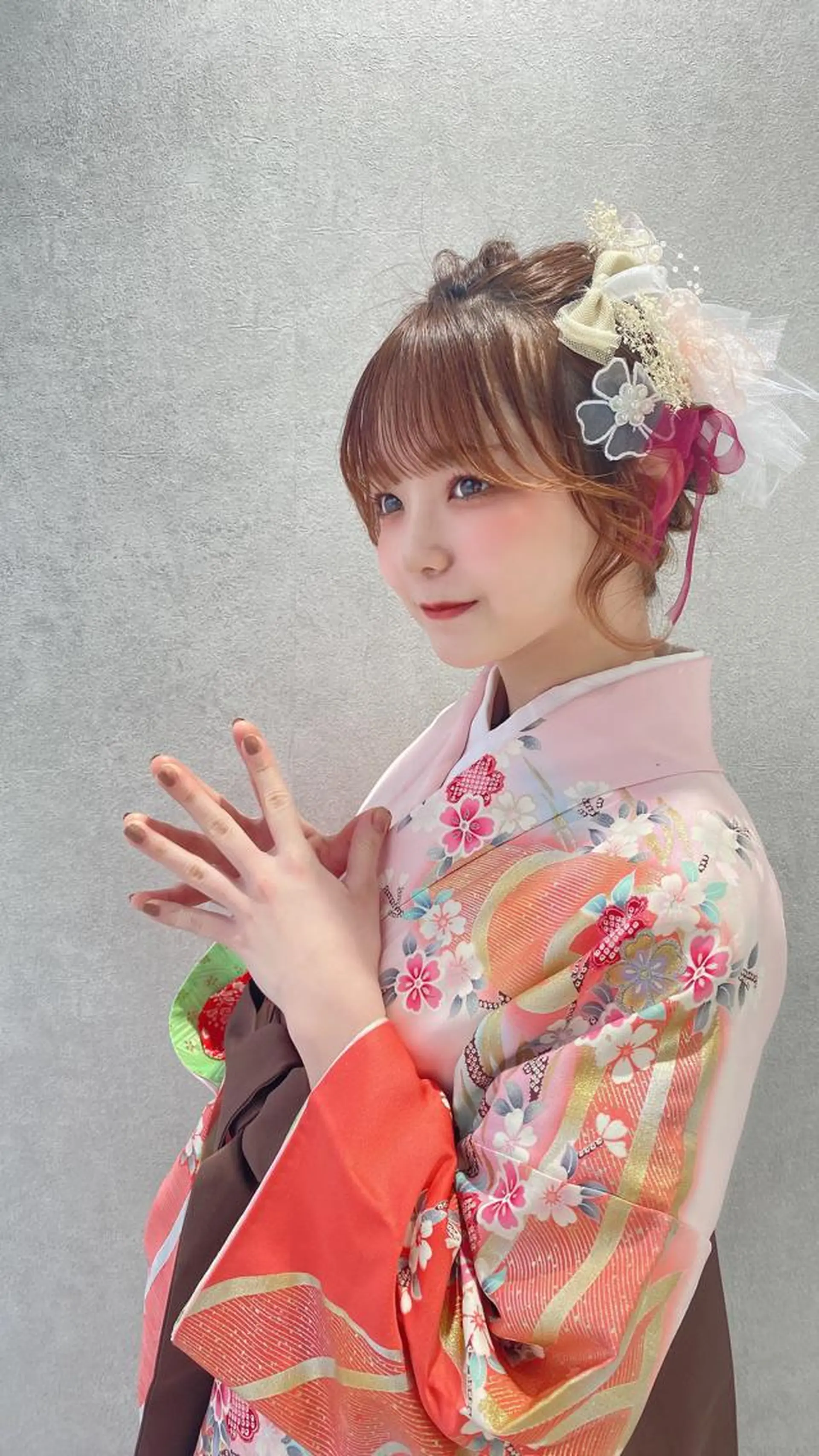 ミディアム 卒業式のヘアスタイル 🫧ブリーチなし 透明感カラーゆん🫧のヘアスタイル