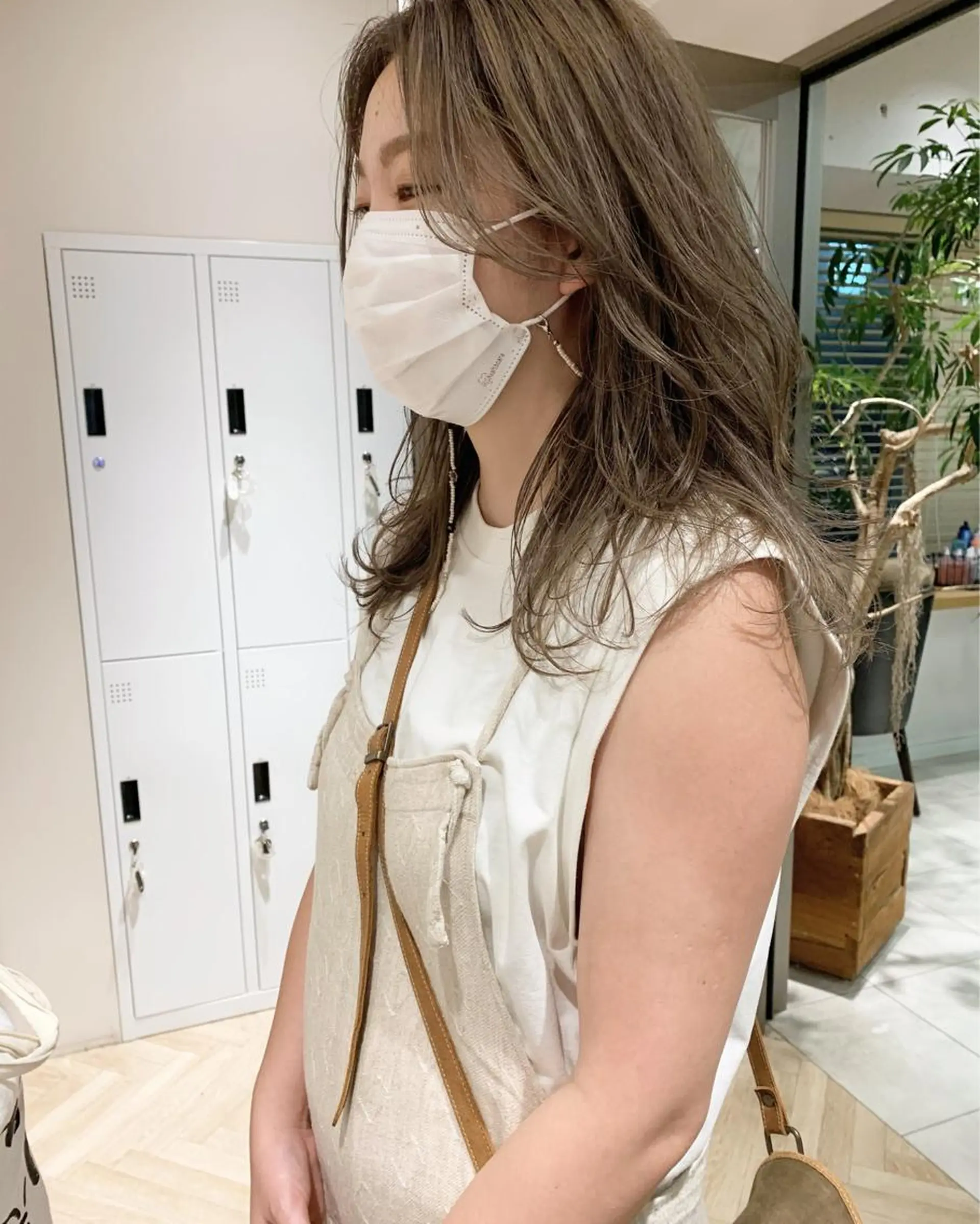 セミロング カラー ヘアアレンジ ベージュカラー ブリーチ レイヤーカット 🌿ニュアンスパーマ /ショート淳平のヘアスタイル
