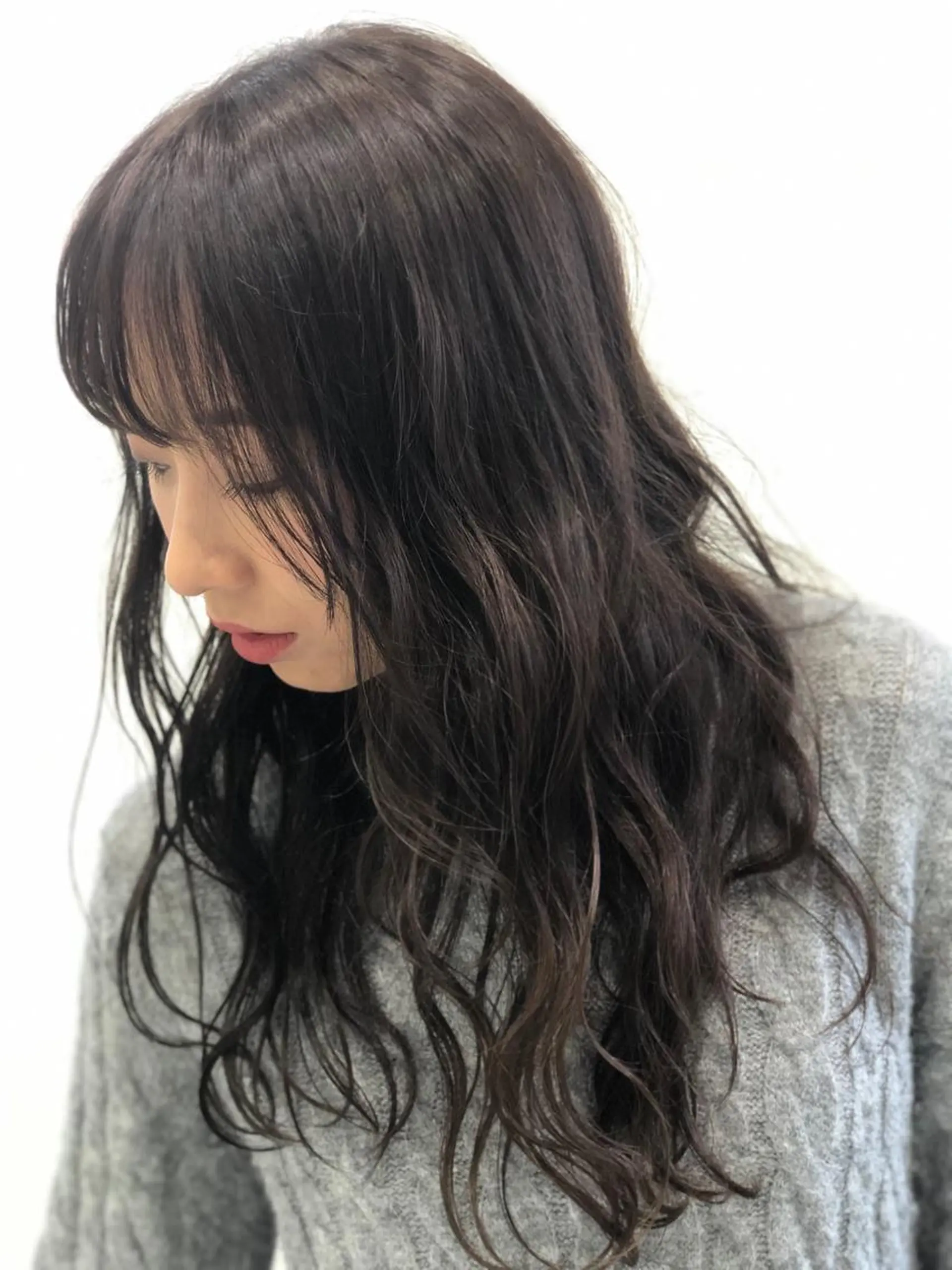 セミロング カラー グレージュ hair Freak所属・佐藤 祥太のヘアスタイル