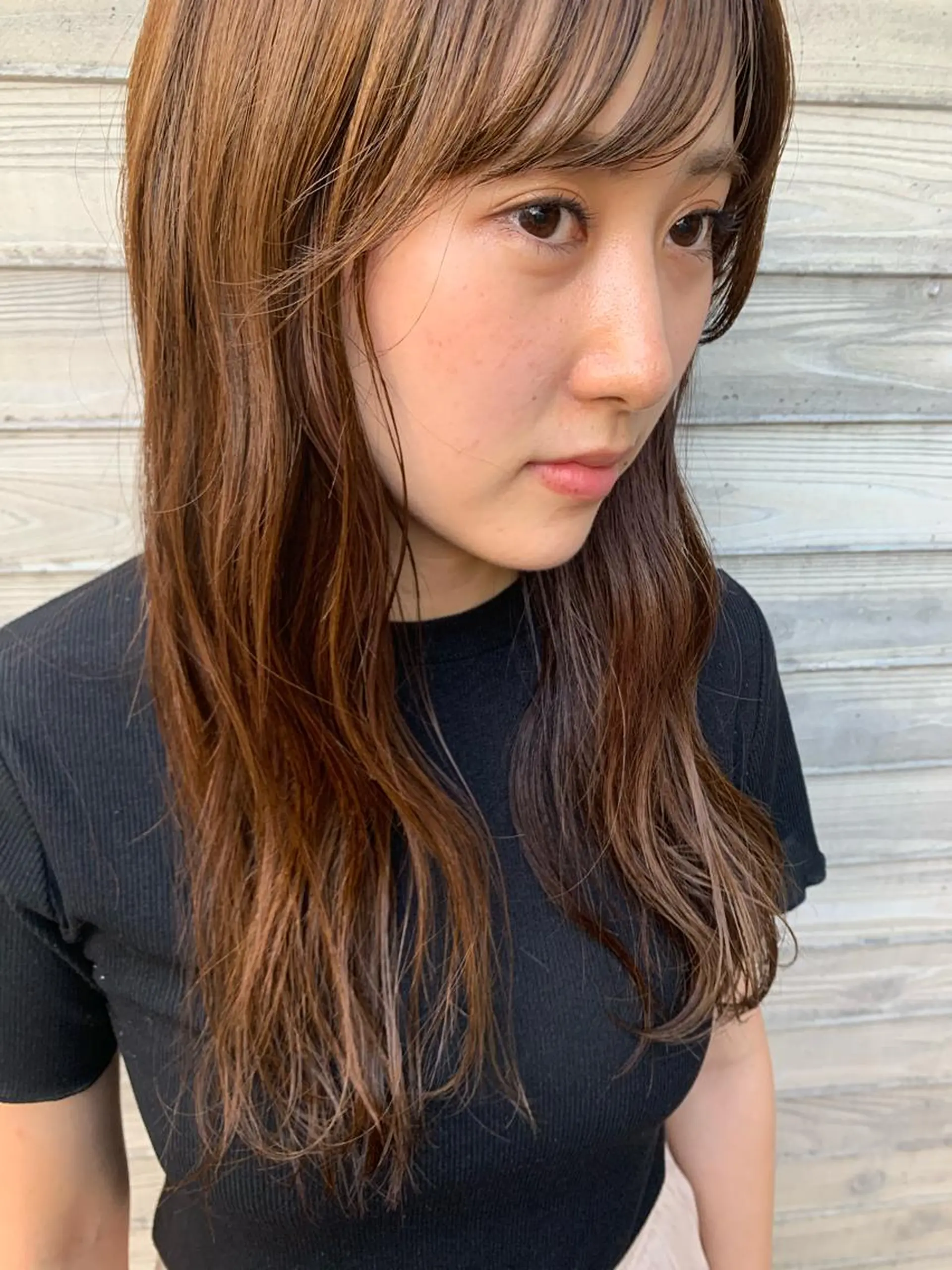 ミディアム カラー ヘアアレンジ カット ヘアカラー トリートメント la fith所属・rico_by ヘアとアイブロウのヘアスタイル