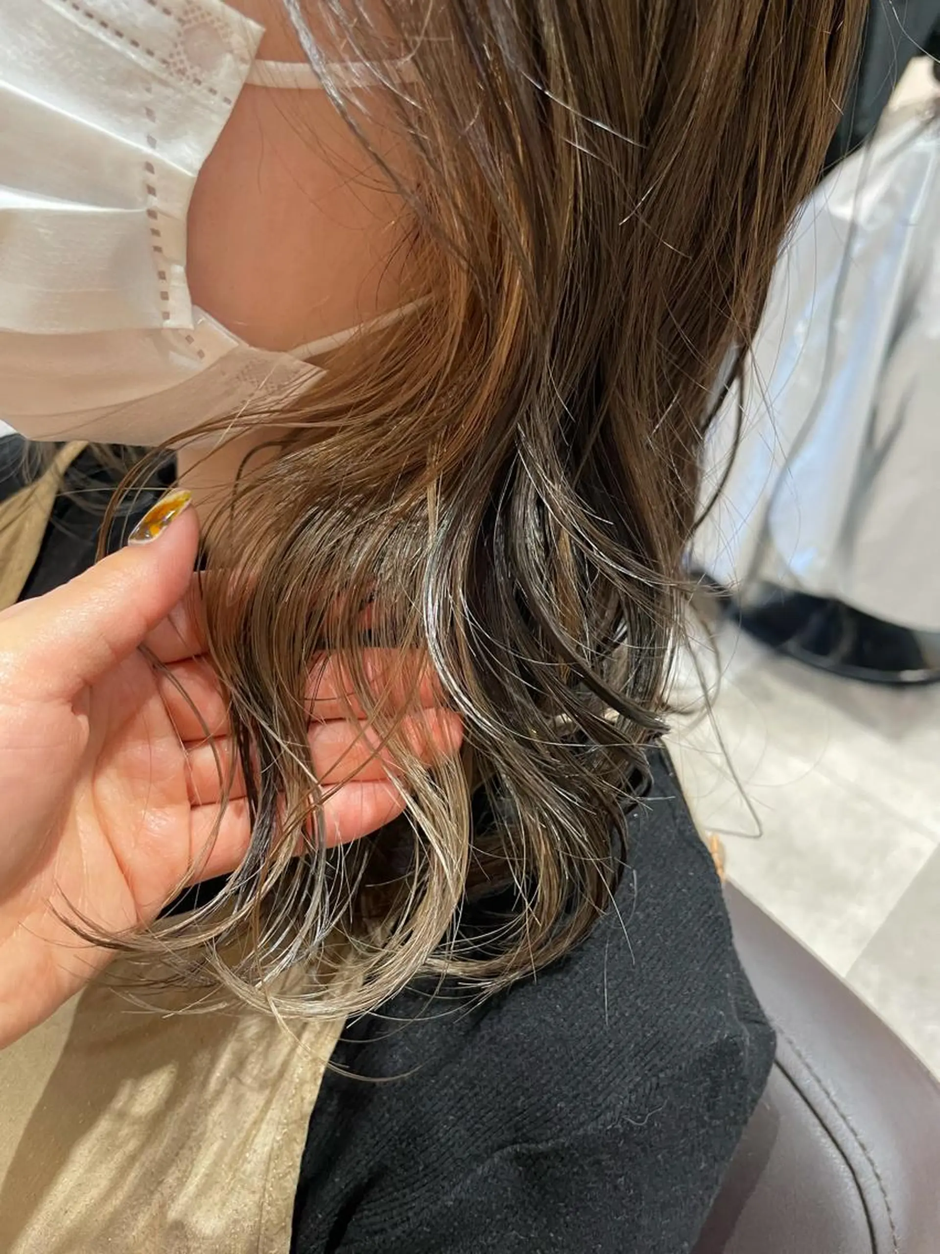 ミディアム カラー ベージュカラー ミルクティーベージュ ヘアカラー トリートメント 💐パーソナルカラー /市橋加菜💐のヘアスタイル