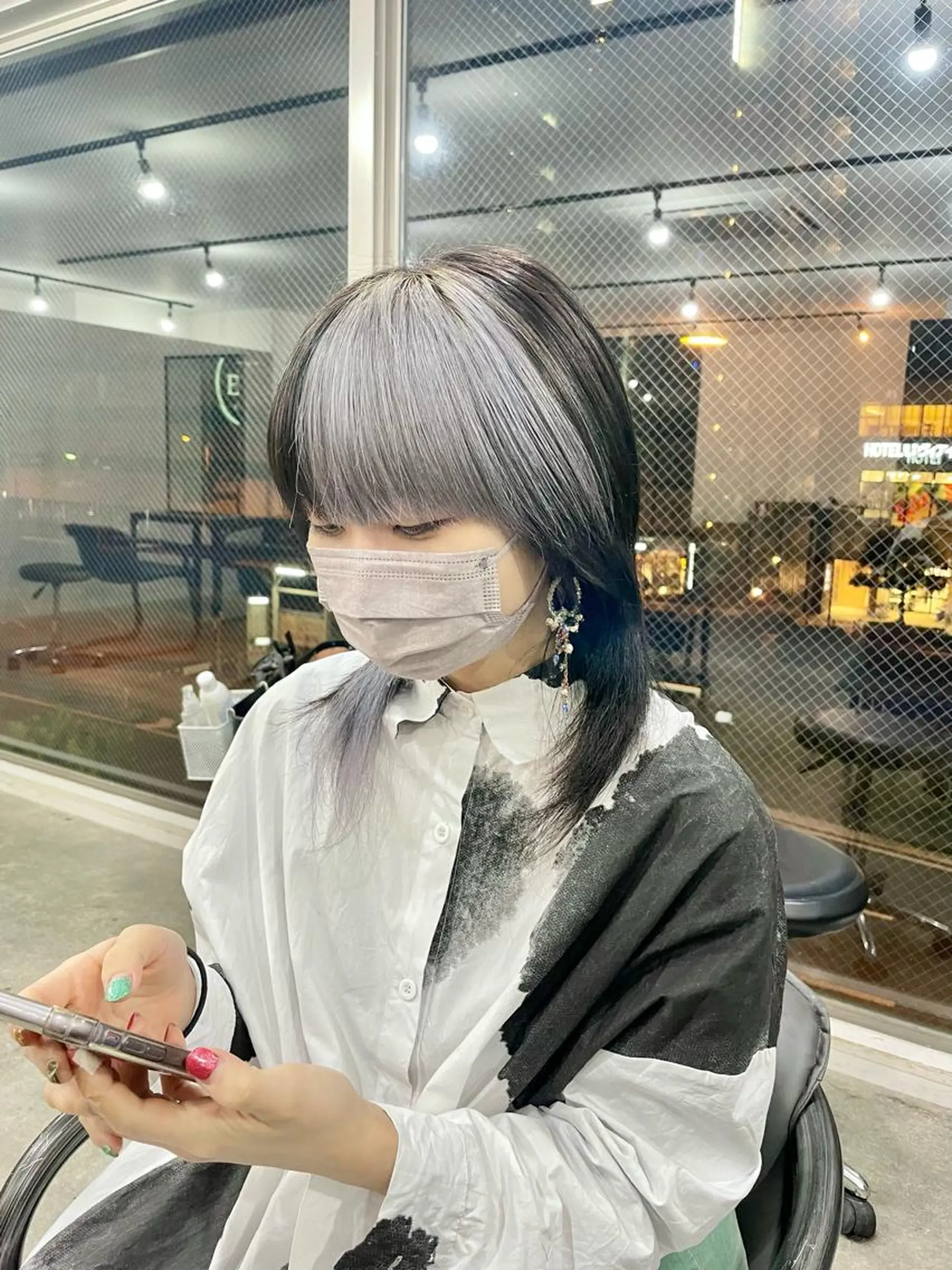 ロング カラー パーマ ヘアアレンジ メンズ キッズ ネイル マツエク・マツパ アイブロウ メンズバレイヤージュ メンズブリーチ メンズハイライト メンズインナーカラー メンズ韓国風 eir心斎橋店所属・心斎橋/ハイトーン/ RENのヘアスタイル
