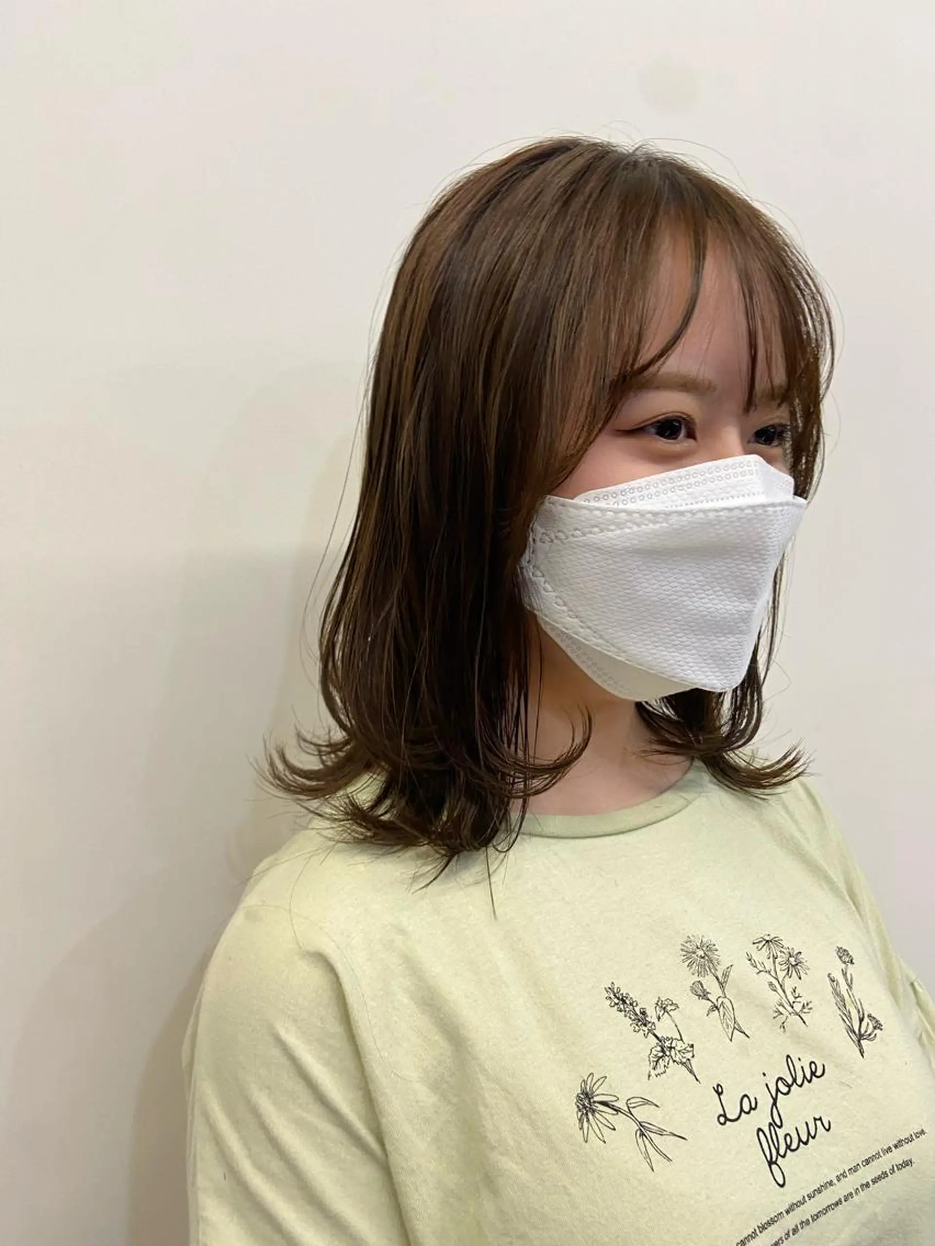 セミロング ヘアアレンジ 顔周りカット レイヤーカット パーマ特化美容師 mikuのヘアスタイル