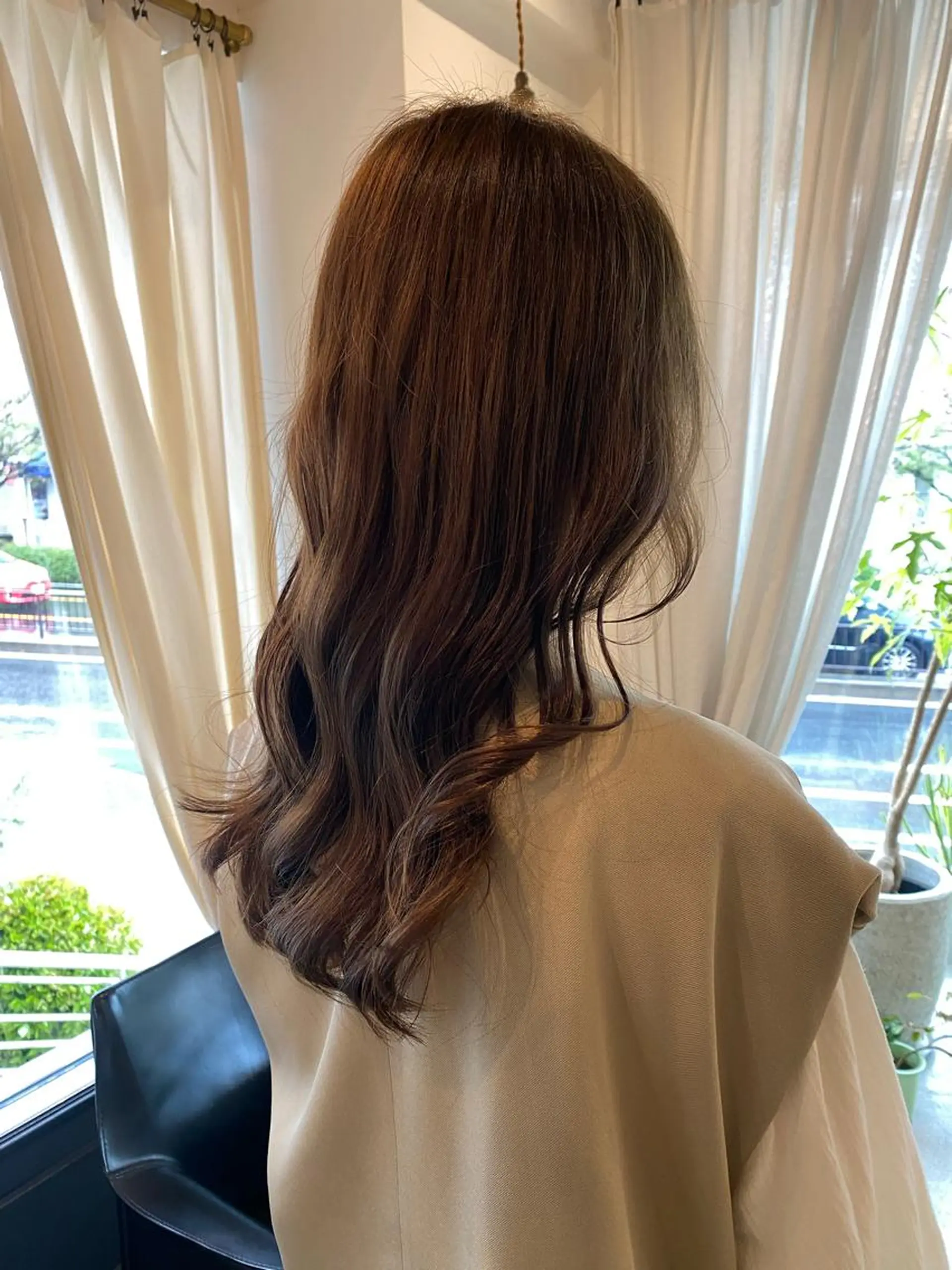 セミロング カラー ヘアカラー トリートメント ducha所属・DUCHA Tomida naoのヘアスタイル