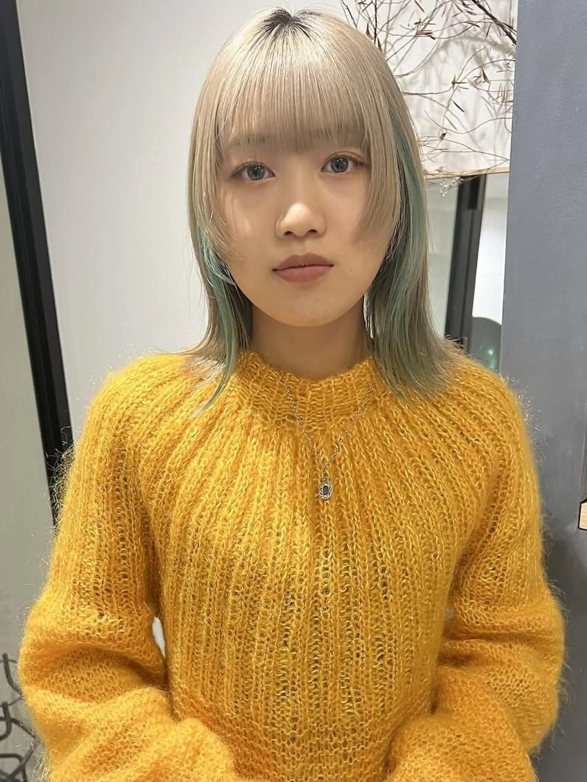 ミディアム ワイドバング AI TOKYO　S所属・mizuki 【韓国レイヤー】のヘアスタイル