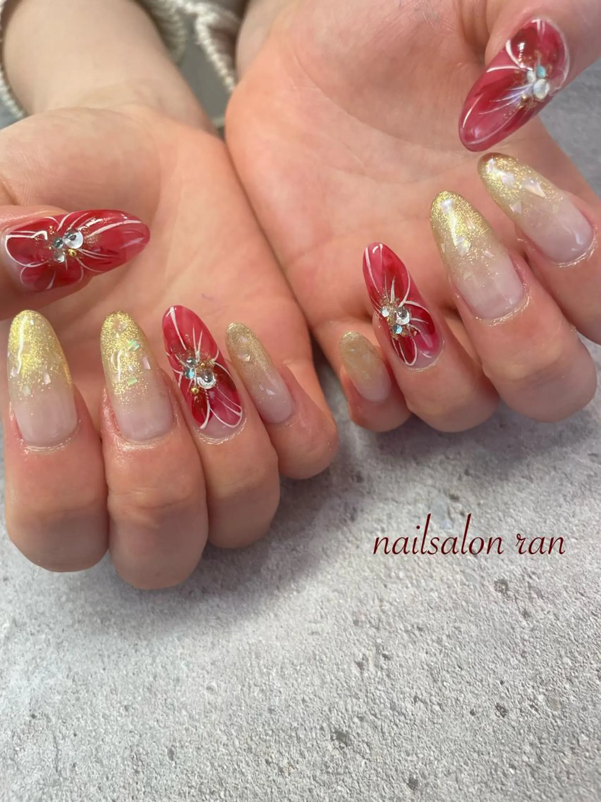 ネイル 持ち込み nailsalon ranのネイルデザイン