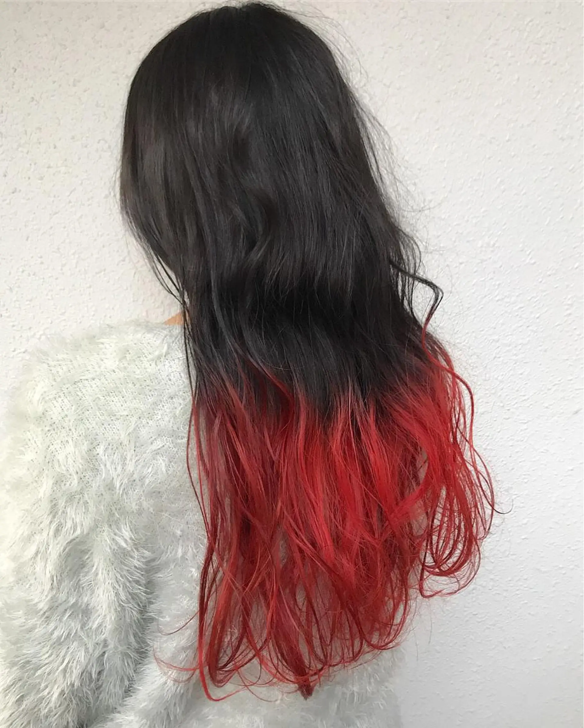 ロング カラー ダブルカラー グラデーションカラー インナーカラー/天神 ブリーチ/吉田のヘアスタイル