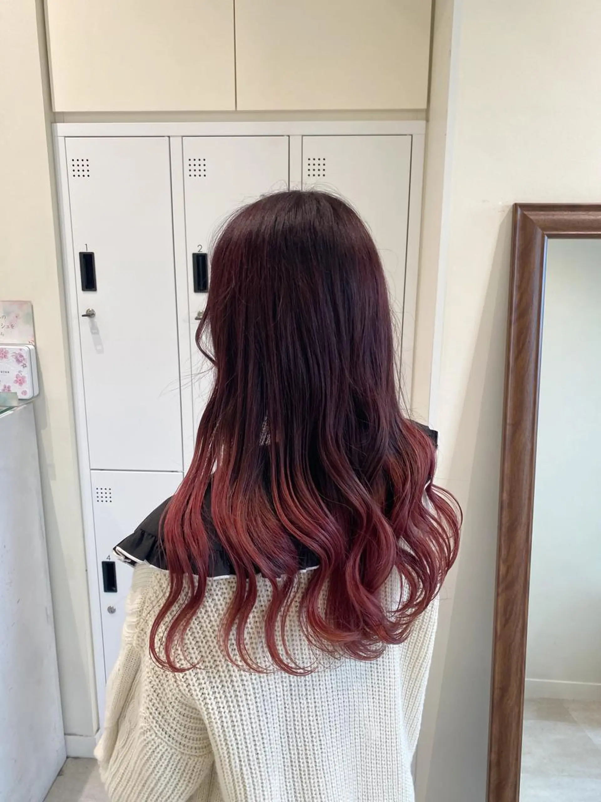 カラー グラデーションカラー ピンクカラー 暖色カラー /ヘアアレンジ/花鈴のヘアスタイル