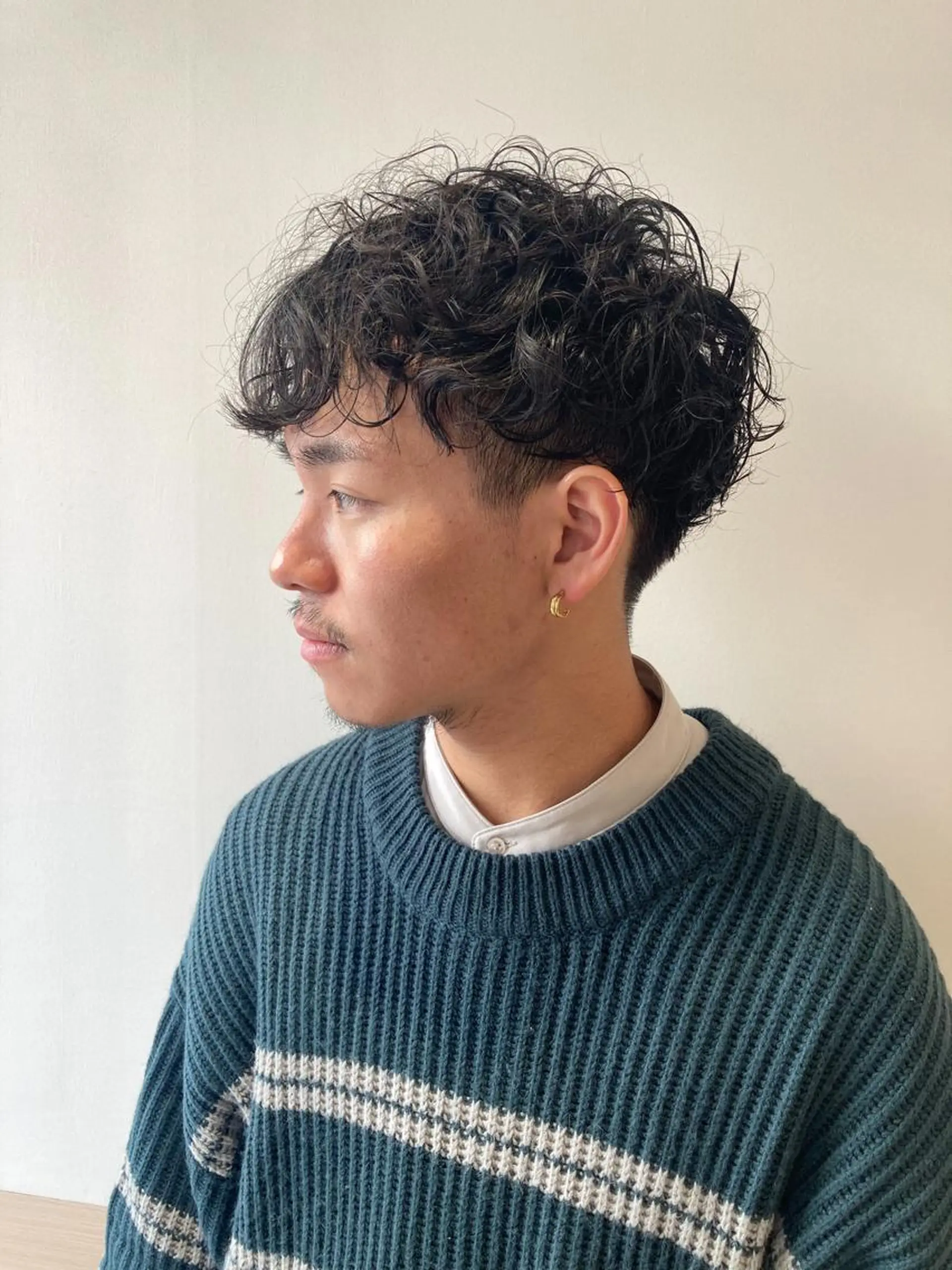 ショート パーマ メンズ カット パーマ icie所属・大阪ヴィーガンサロン KANAKOのヘアスタイル