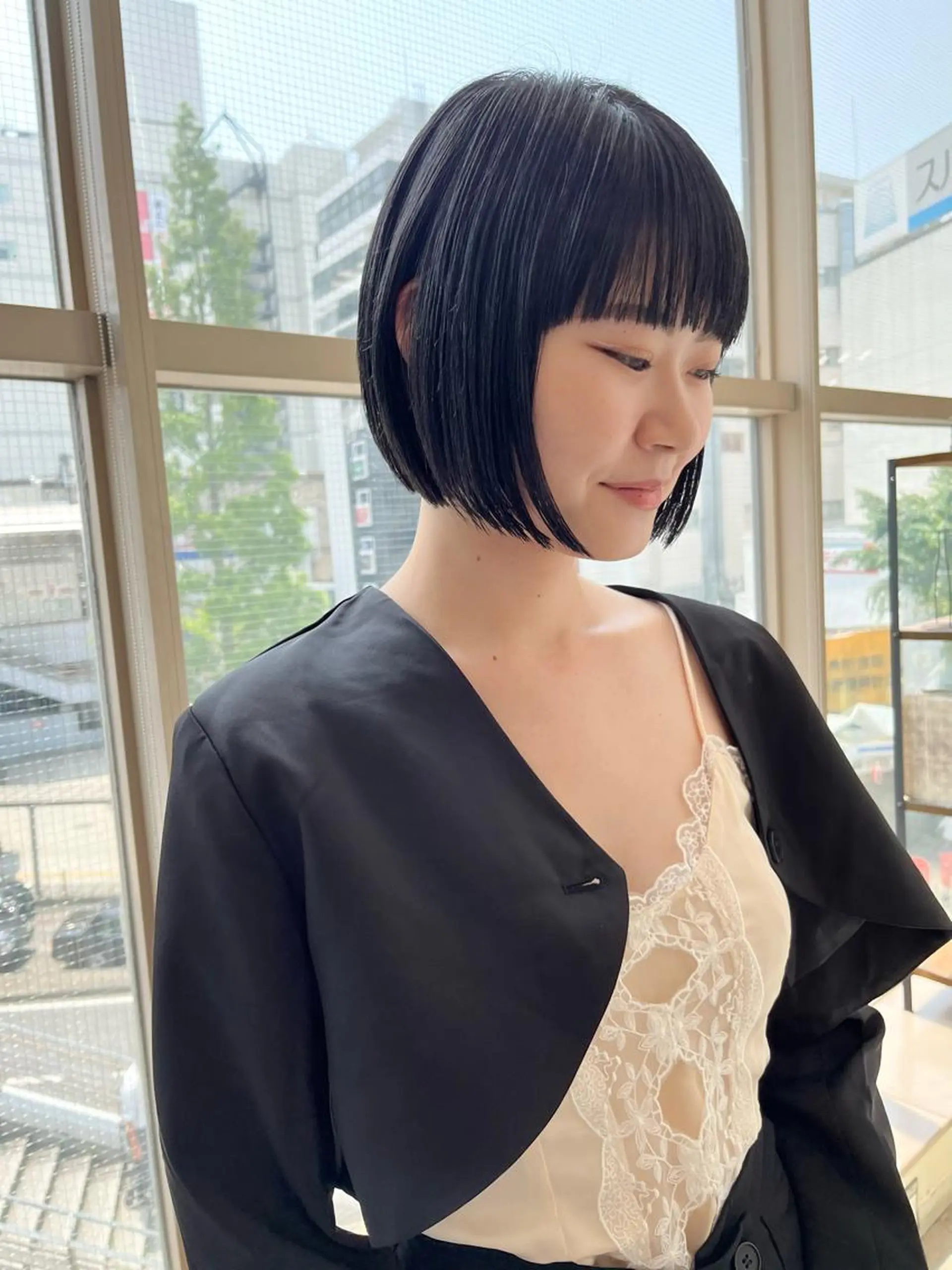 ショート 切りっぱなしボブ ショートボブ ハンサムショート ボブ ショートヘア カット トリートメント 朝がちょっと楽しくな るshort・bobのヘアスタイル