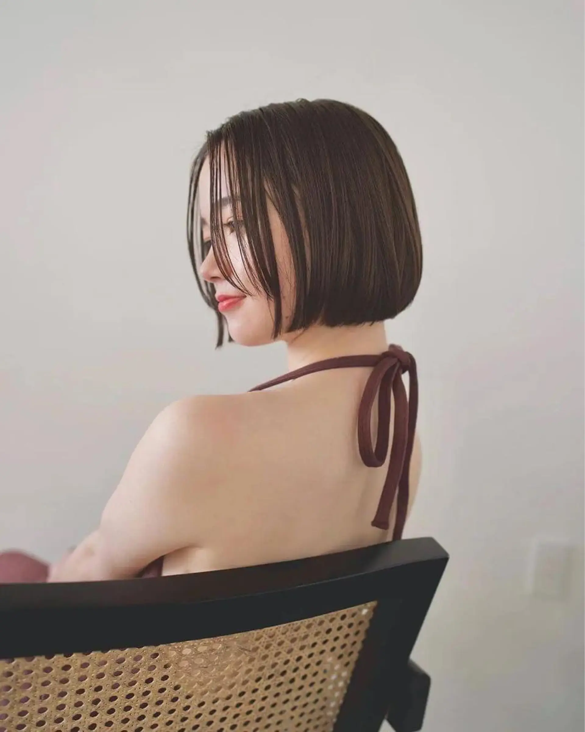 ショート カラー パーマ ヘアアレンジ ボブ kazane｜ 🪽艶感× hairのヘアスタイル