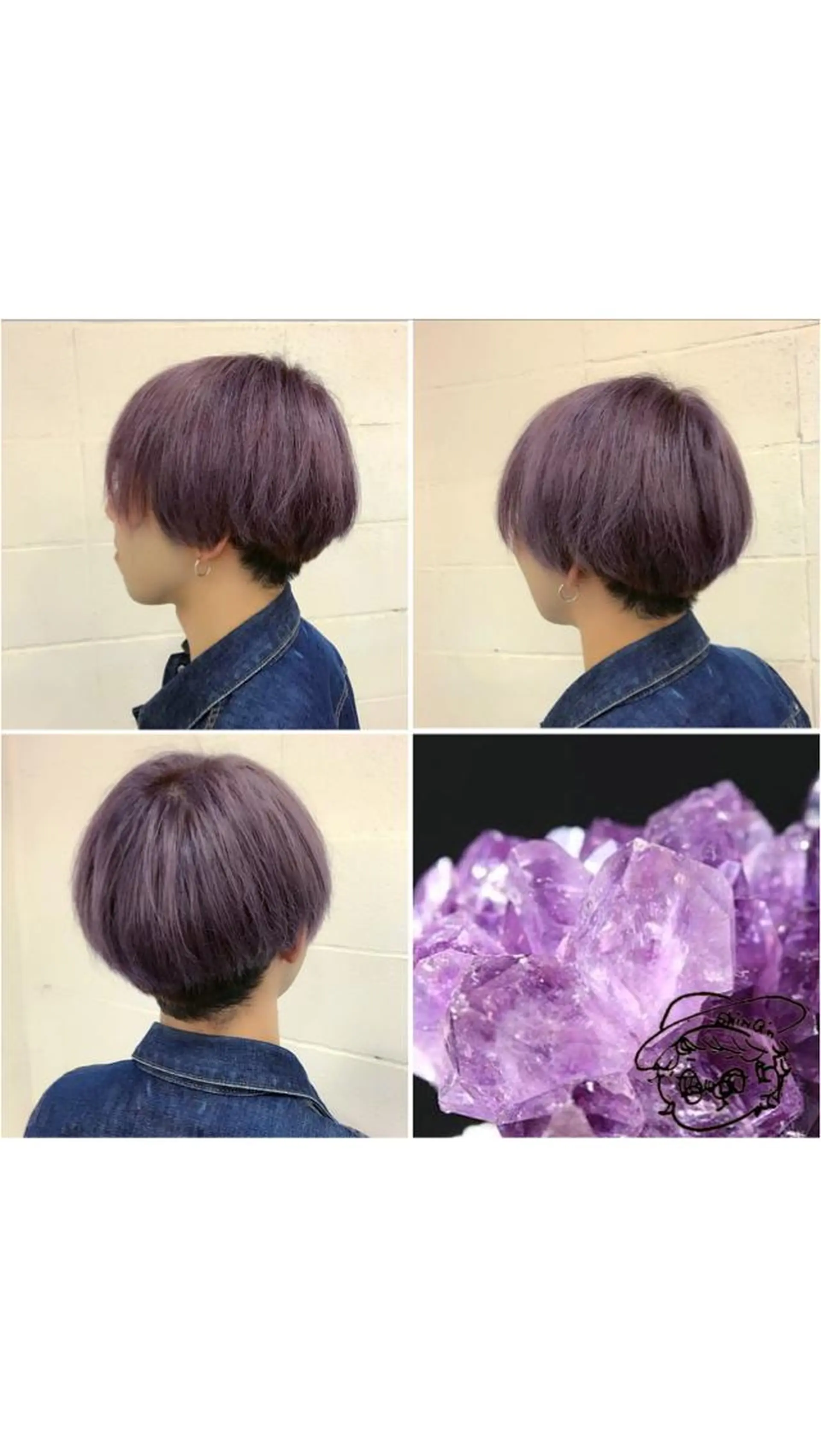 ショート カラー メンズ ヘアカラー トリートメント "PEPPU "所属・派手髪、ハイトーン ショートヘアShinのヘアスタイル