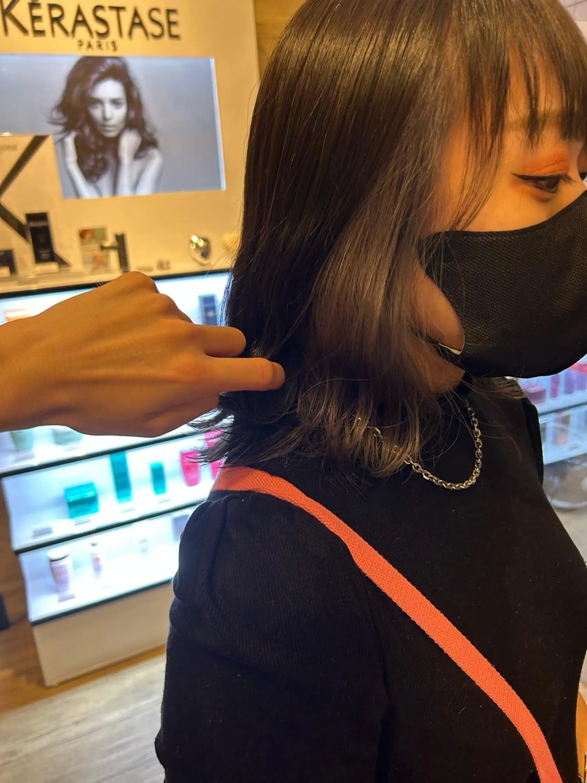 ミディアム カラー ヘアカラー トリートメント 柿原啓登【メンズパー マ/ハイトーン】のヘアスタイル
