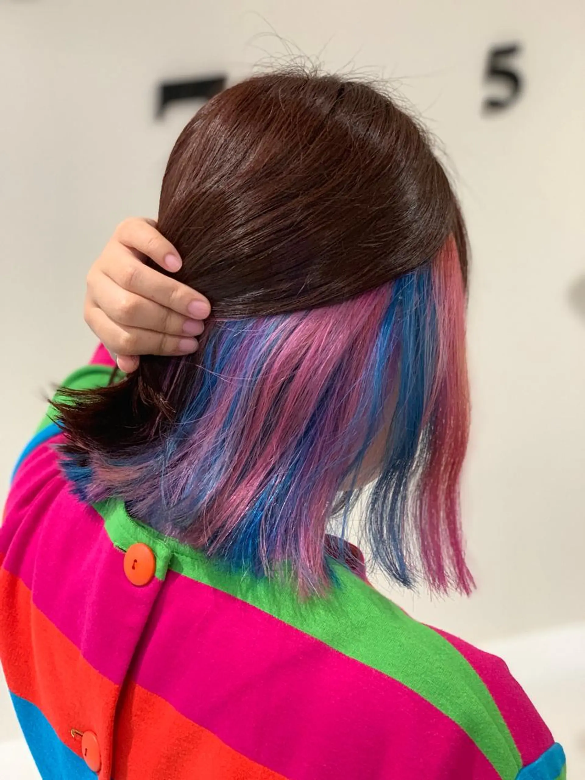 ミディアム カラー ヘアカラー 松吉 純平のヘアスタイル