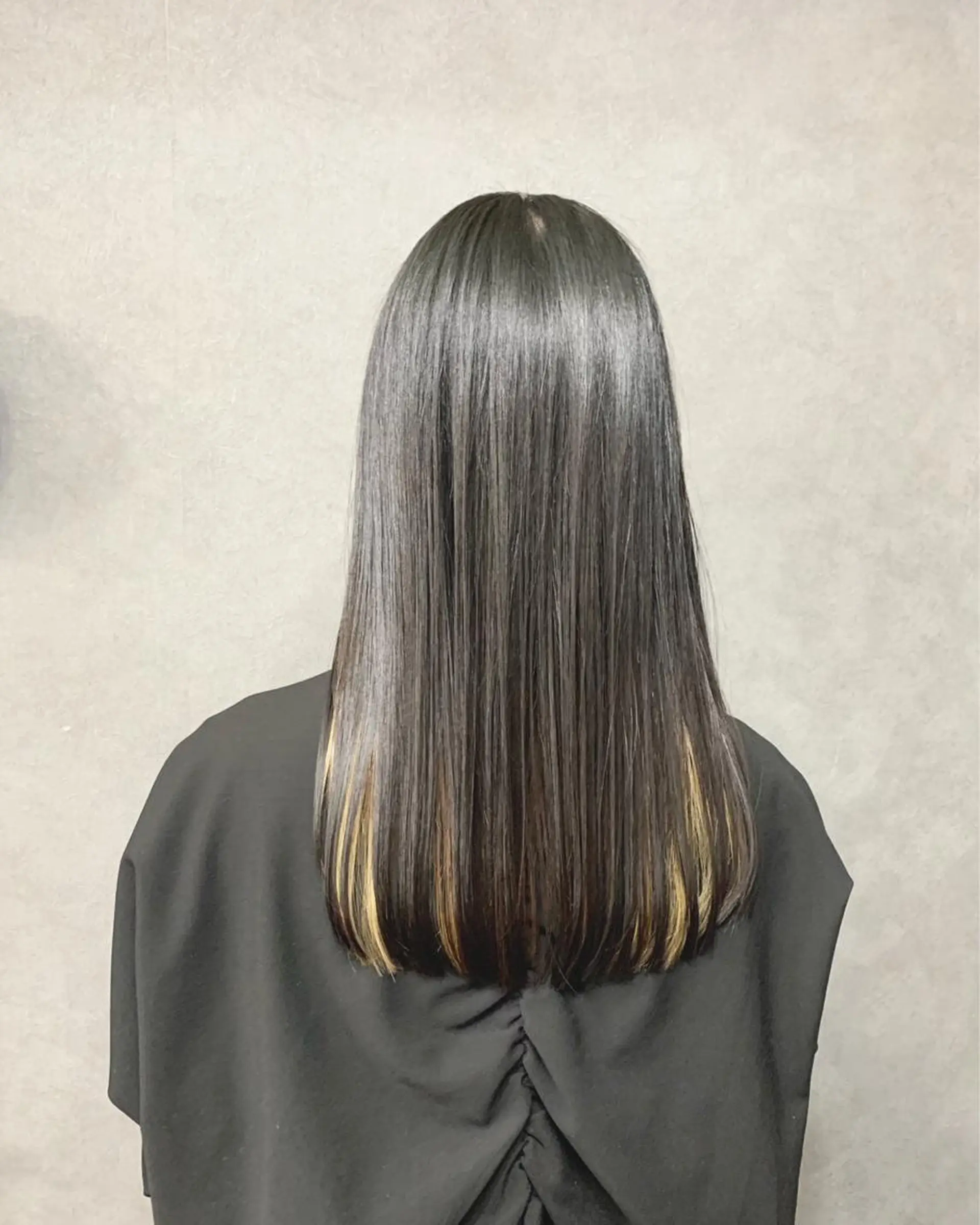 ロング カラー アクアカラー トリートメント トリートメント chouette シュエットのヘアスタイル