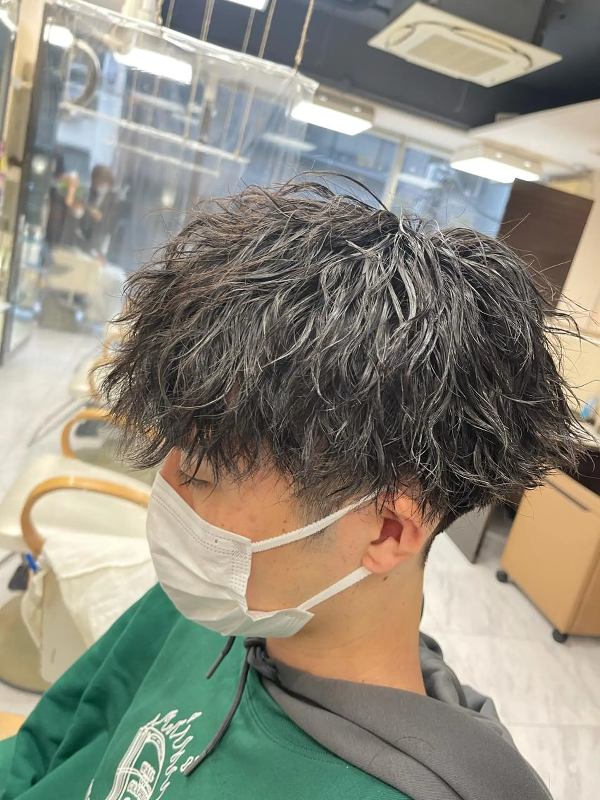 ショート パーマ メンズ カット パーマ トリートメント ✨メンズ支持率no1 野上✨のヘアスタイル