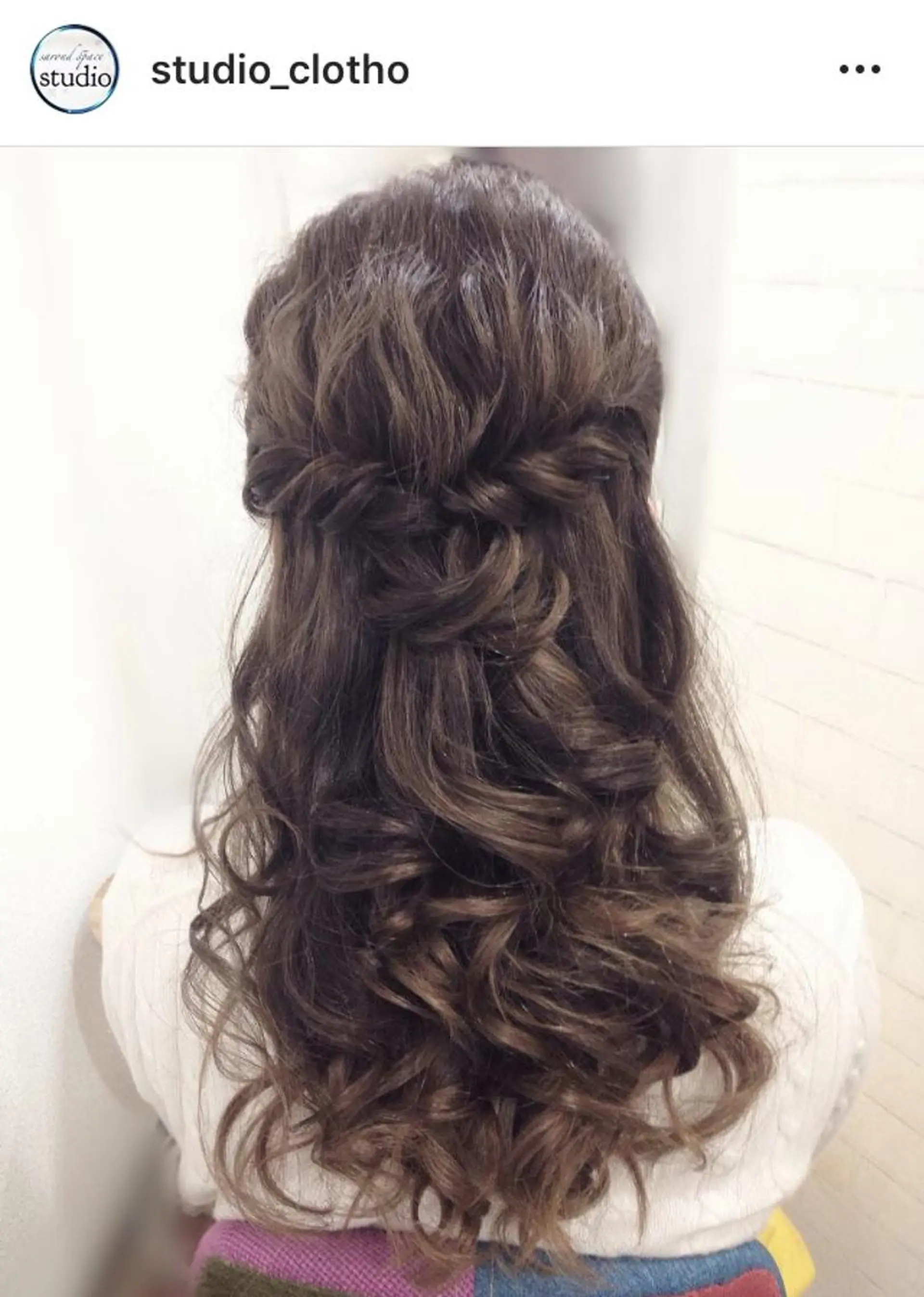 ヘアアレンジ ハーフアップ 結婚式・ブライダル 京都.祇園セットサロン:スタジオ ヒロ【Studio hiro】所属・ヒロ(hiro) •スタジオヒロのヘアスタイル