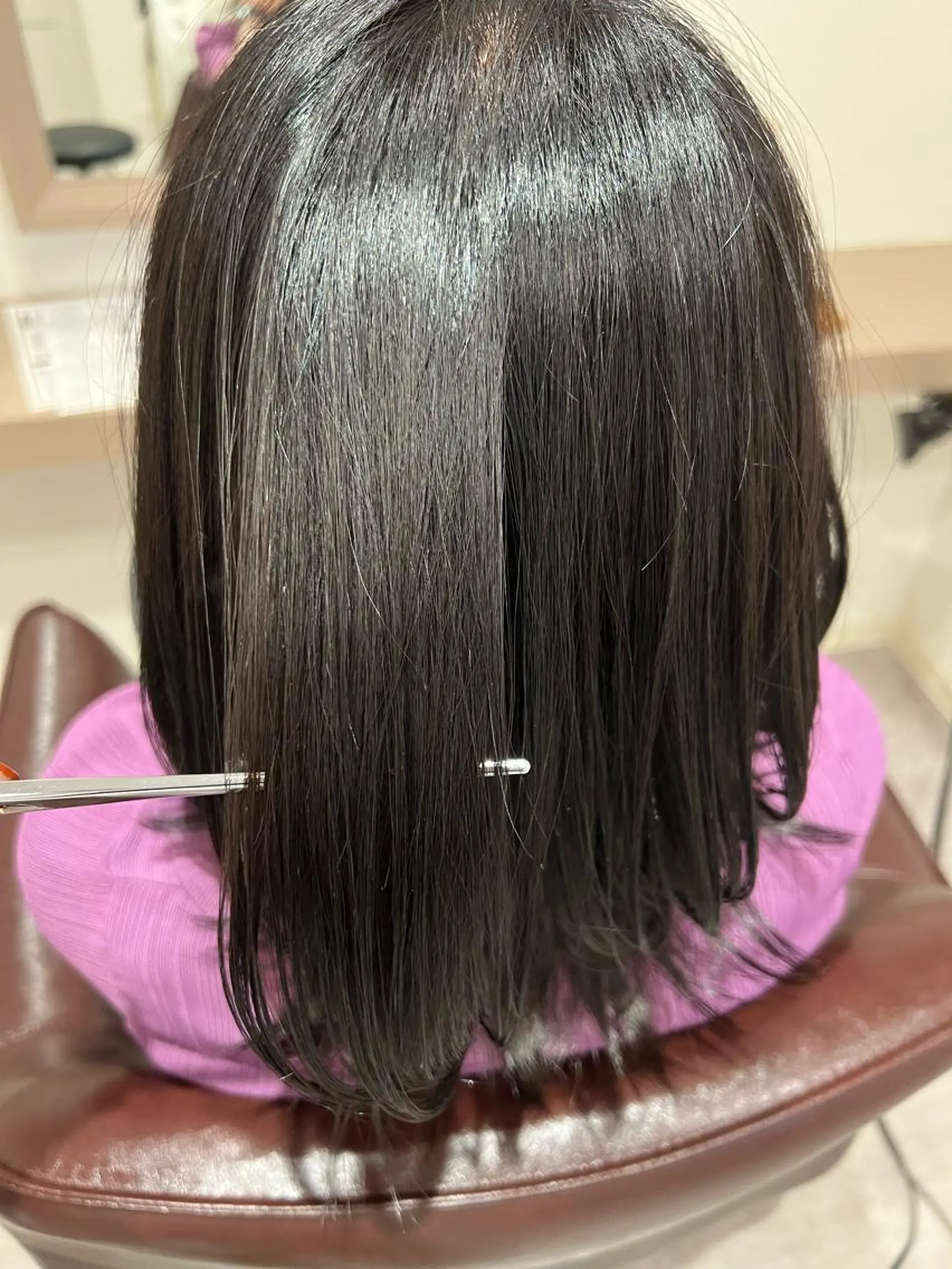 ミディアム カット ヘアカラー 井上 美春のヘアスタイル