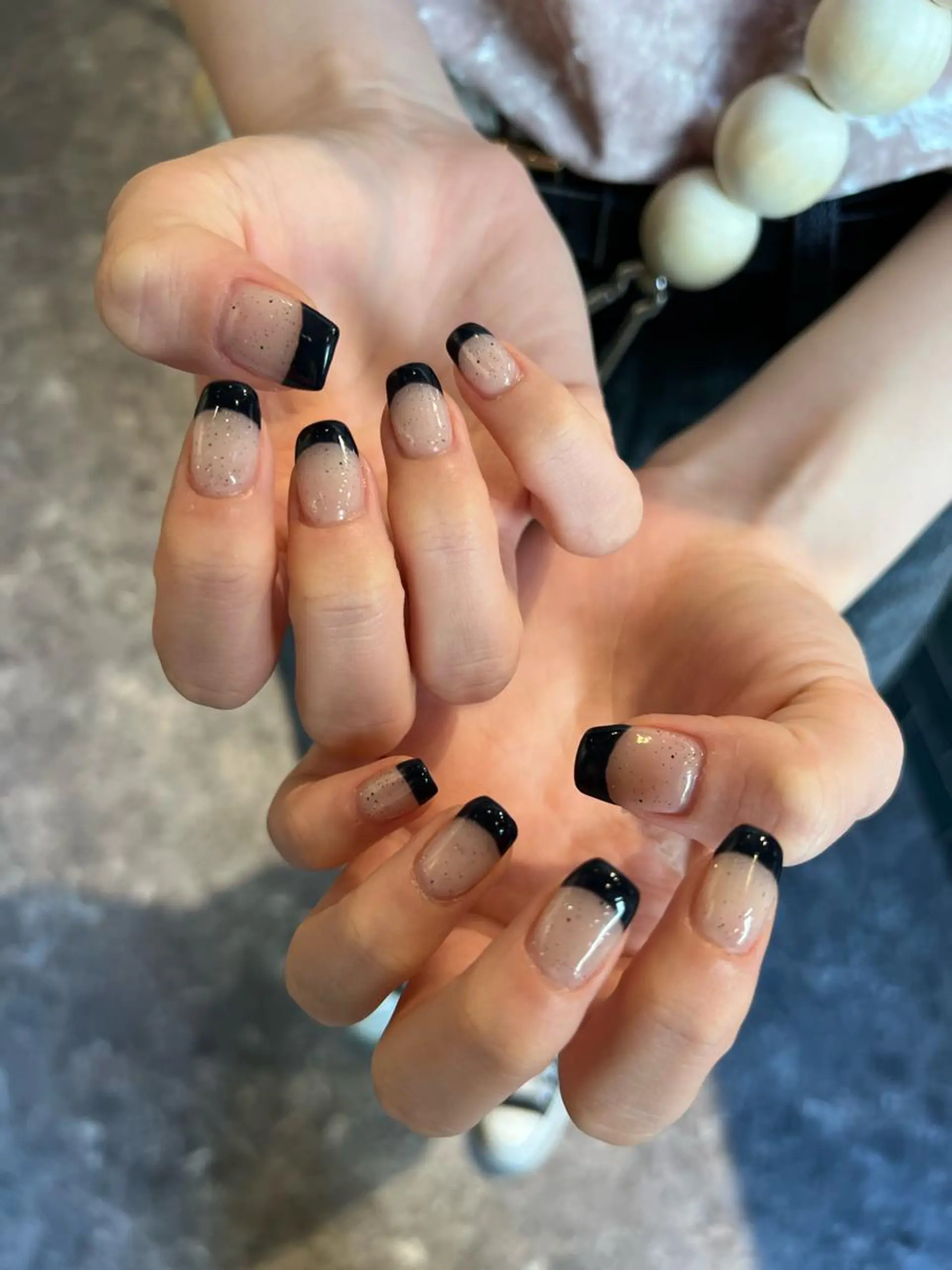 ネイル フレンチネイル ネイビー ヘアメイクネイリスト 💄💅hidemiのネイルデザイン