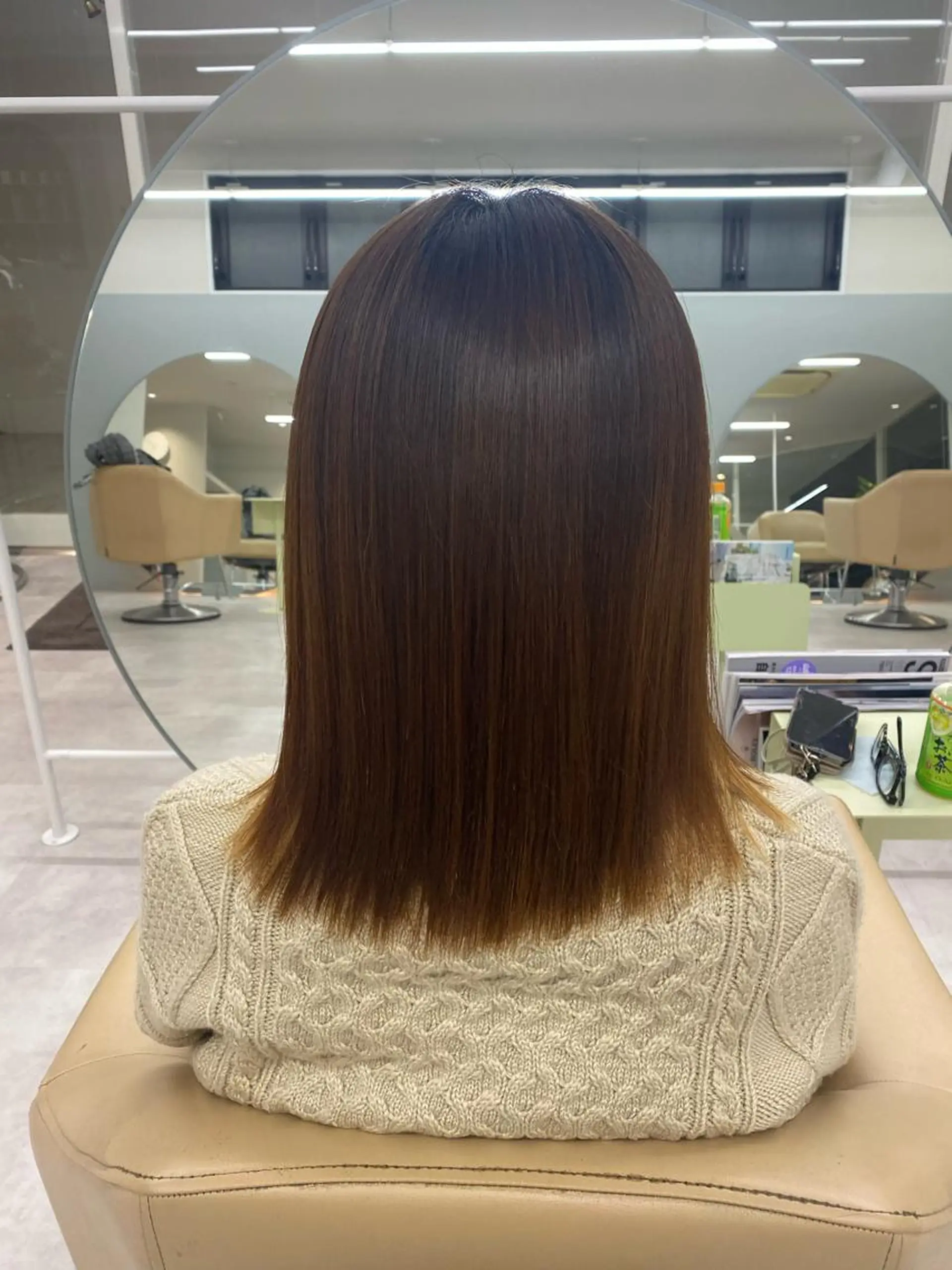 縮毛矯正 🫧暖色系カ ラー/斎藤奈々🫧のヘアスタイル