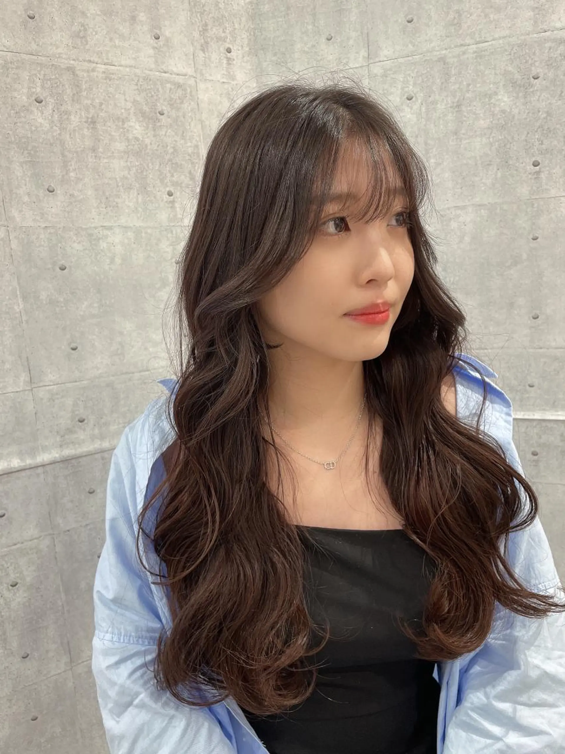 ロング カット ヘアカラー 最新韓国本場ヘア 🇰🇷榎本明日香のヘアスタイル