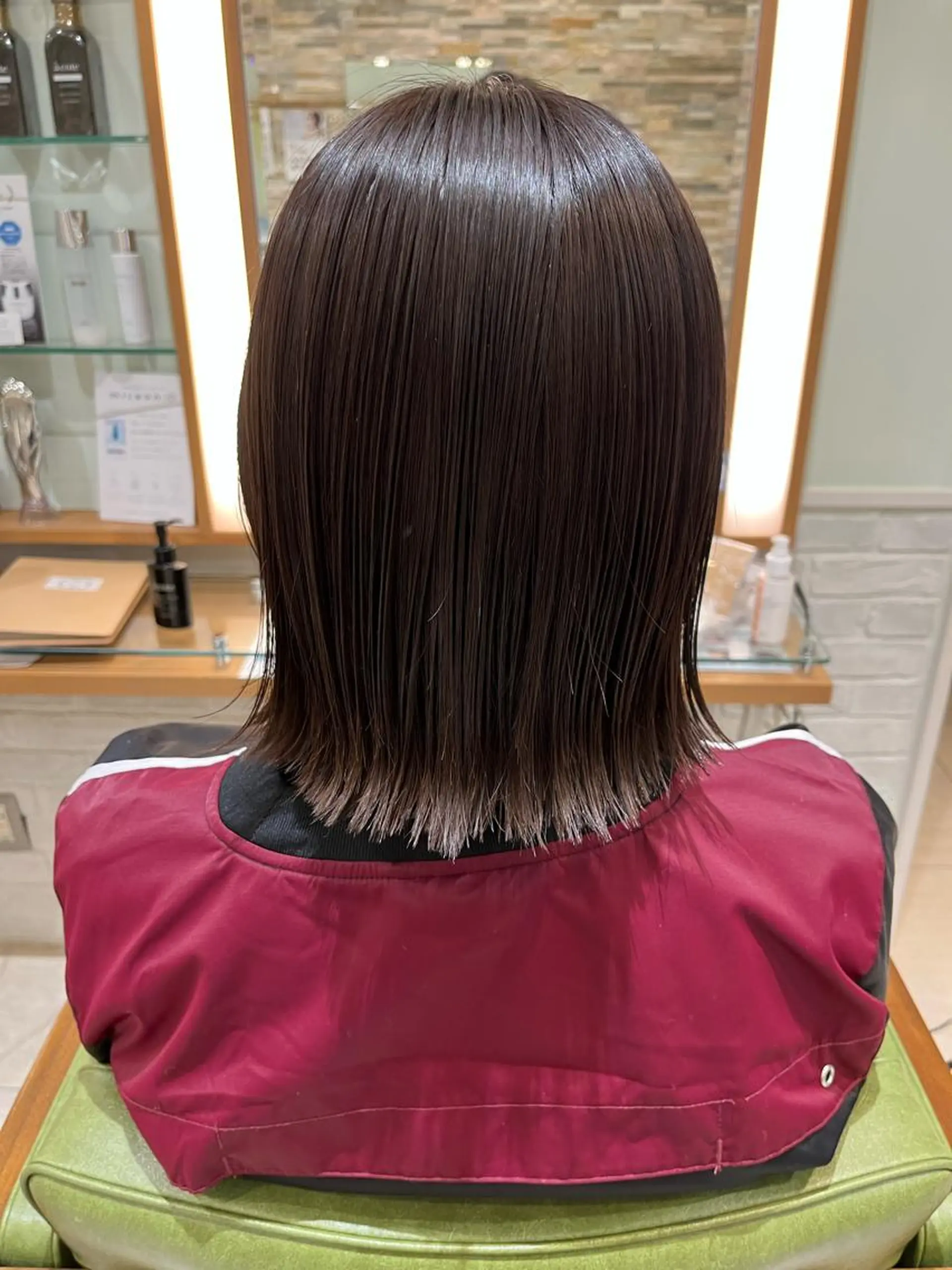 ミディアム カラー グレージュ 高橋友里亜 /フリーランスのヘアスタイル