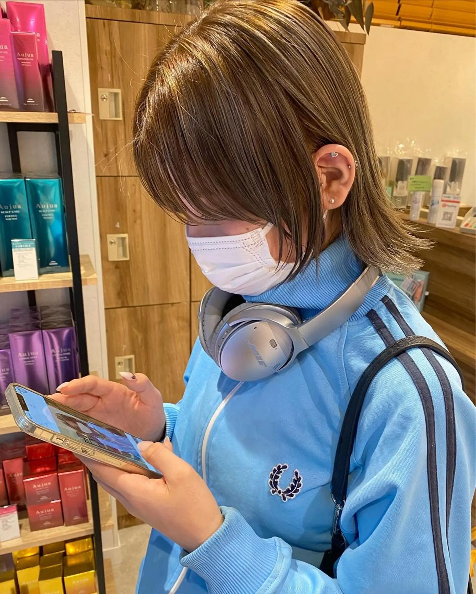 ミディアム カラー ヘアアレンジ グラデーションカラー ハイライトカラー ハイライト ヘアカラー トリートメント ヘッドスパ パーマ指名No1 /namiのヘアスタイル