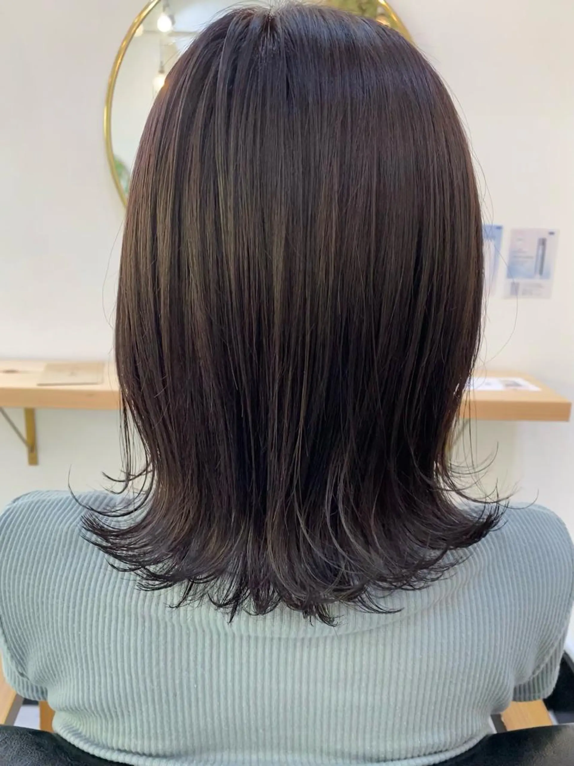 セミロング カラー 外ハネヘア カット ヘアカラー トリートメント ヘッドスパ CARICIA🌱 masaeのヘアスタイル