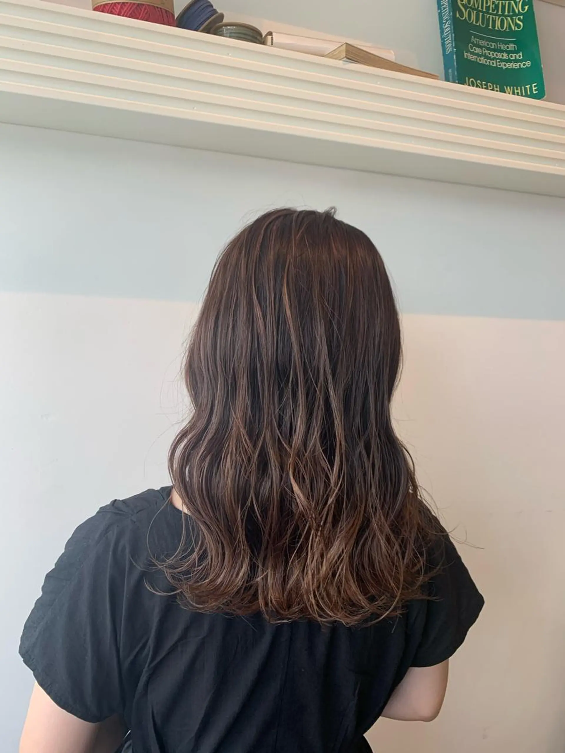 セミロング カット ヘアカラー トリートメント ヘッドスパ ヘアセット 山口 竣也のヘアスタイル