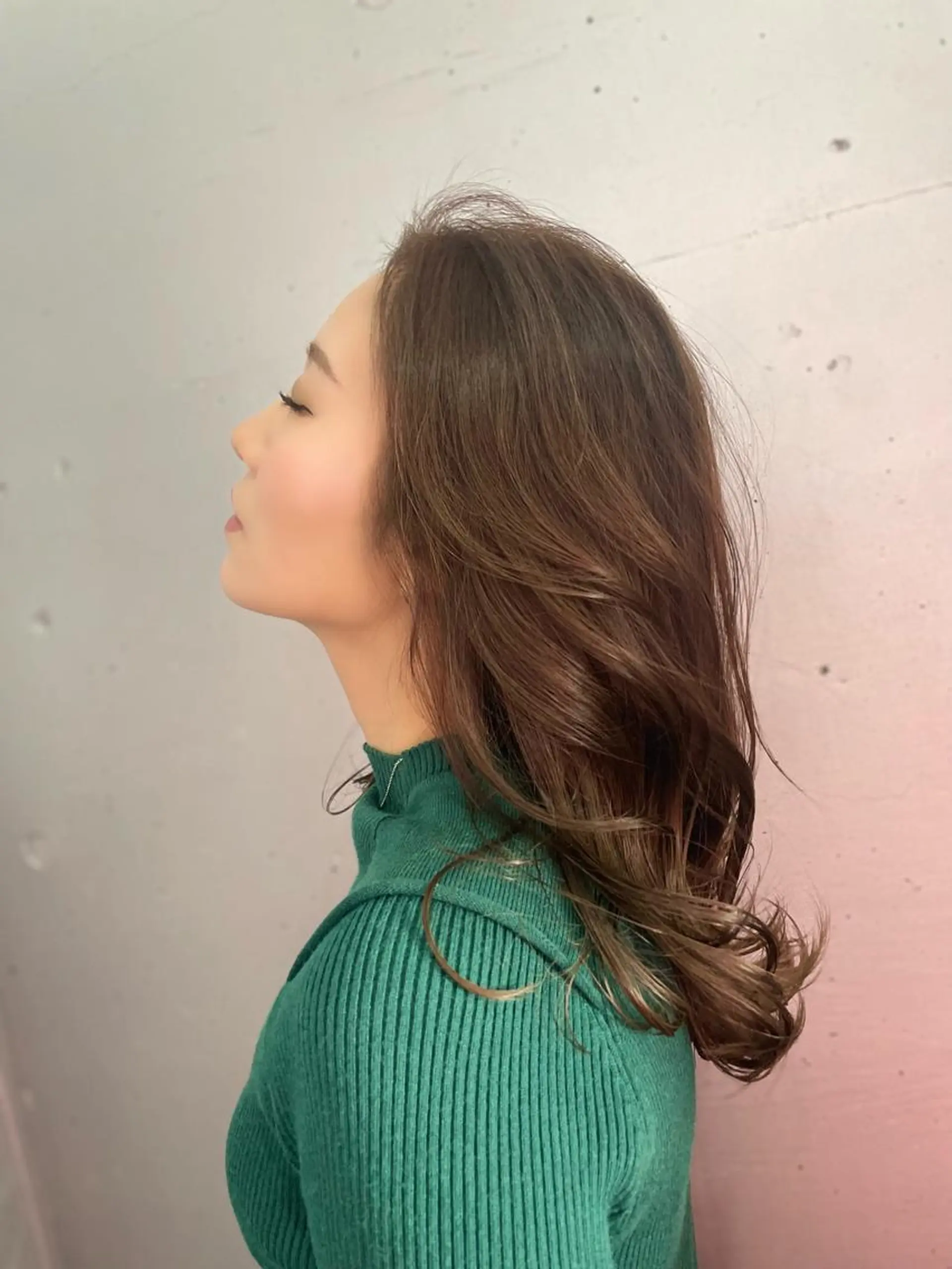 セミロング 外国人風カラー TMJ所属・バズる韓国ヘア 🇰🇷溝邊　拓麿のヘアスタイル